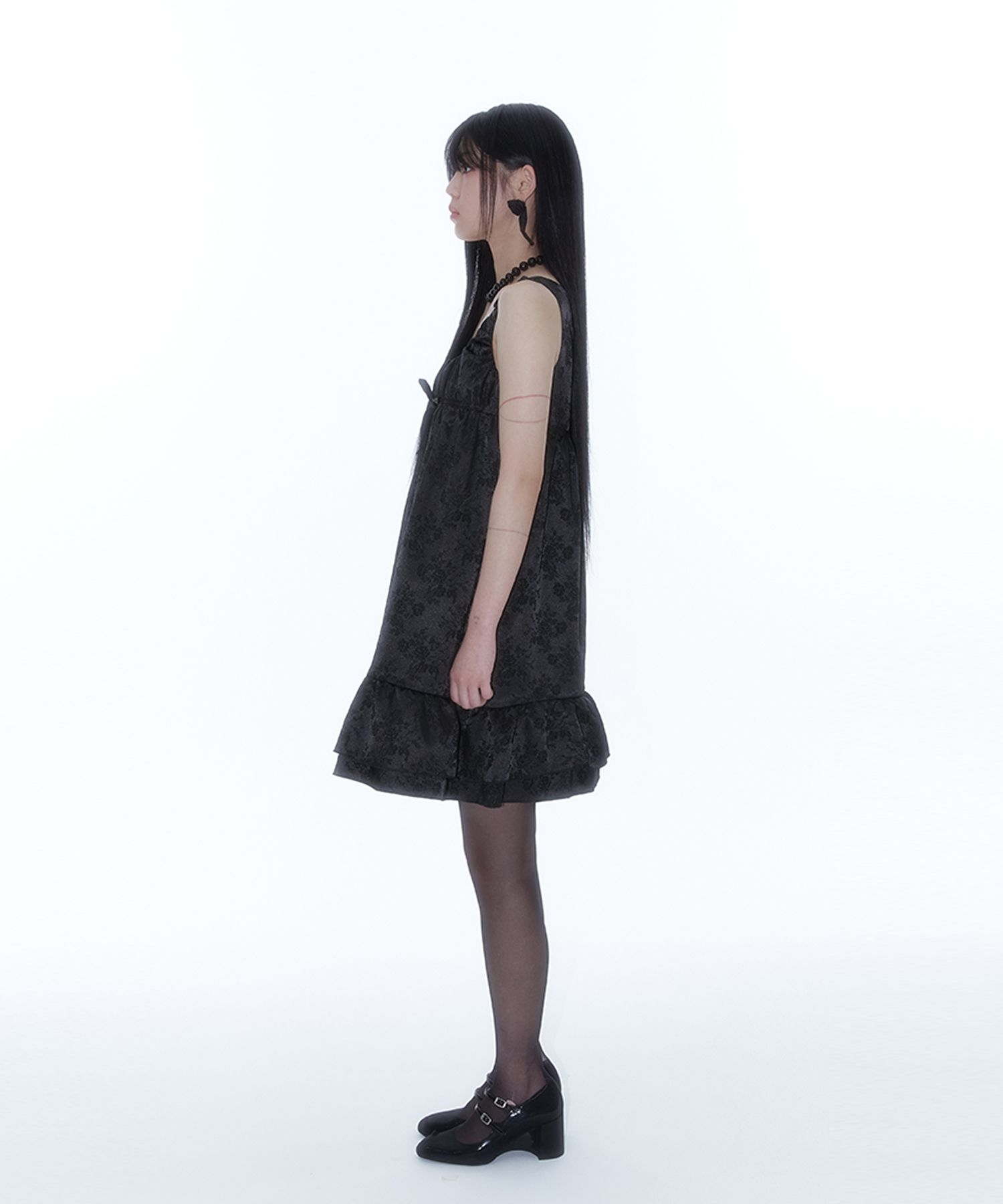 [Kashiko] Ribbon Balloon Dress ★すぐ品切れ★ MUSINSA | KASHIKO Ribbon Balloon Dress Black