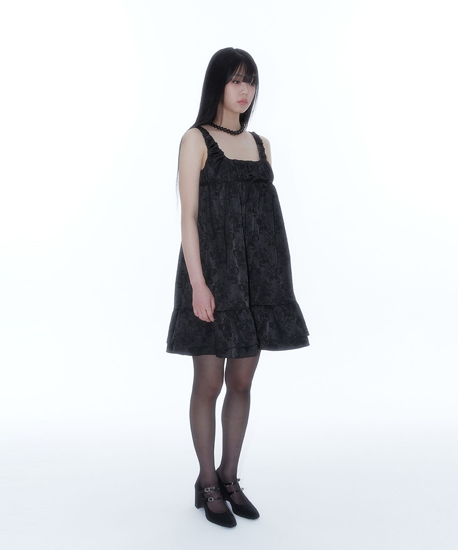 [Kashiko] Ribbon Balloon Dress ★すぐ品切れ★ MUSINSA | KASHIKO Ribbon Balloon Dress Black