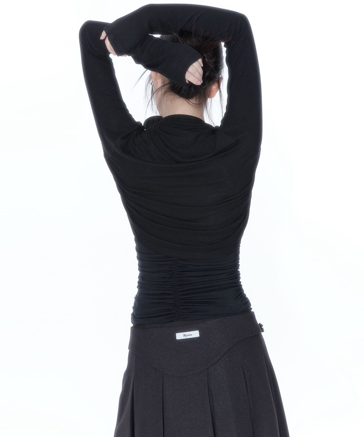 카시코(KASHIKO) Rose Bolero Cardigan Black