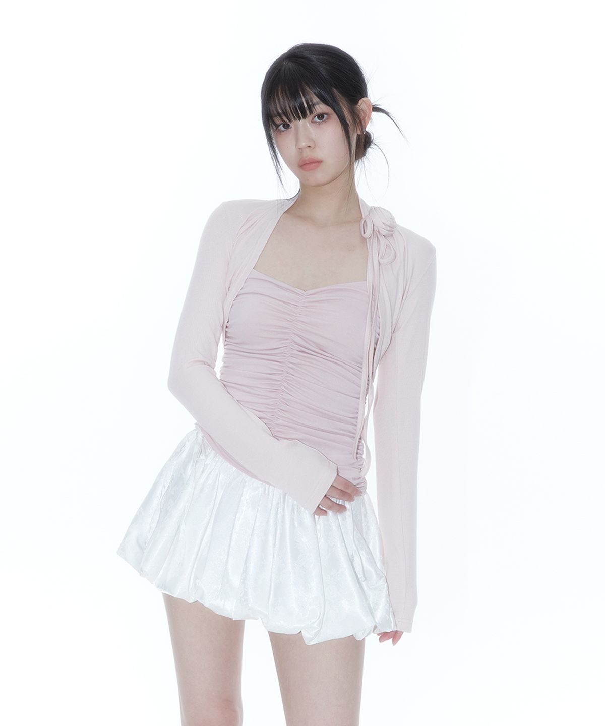 카시코(KASHIKO) Rose Bolero Cardigan Pink
