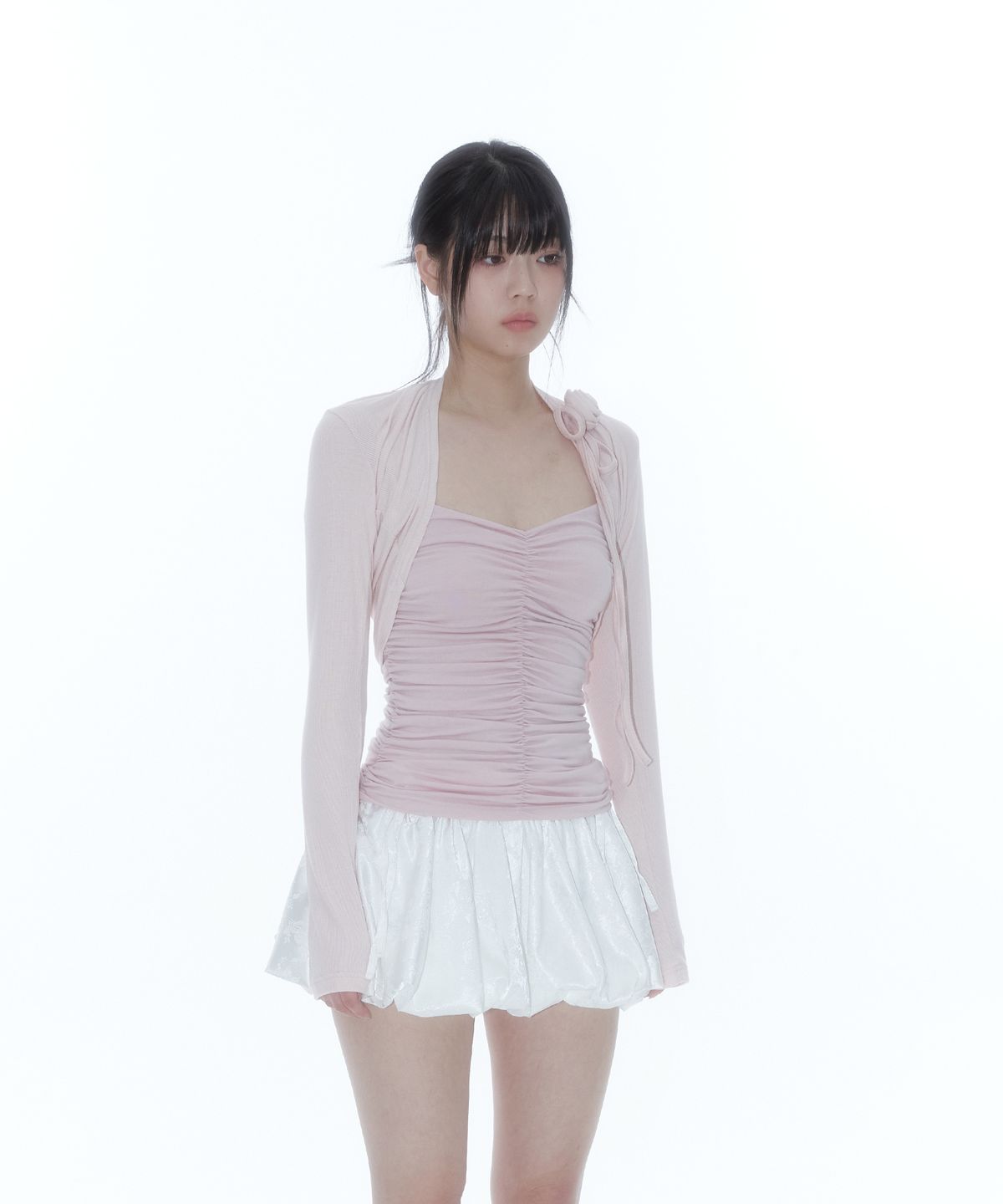카시코(KASHIKO) Rose Bolero Cardigan Pink