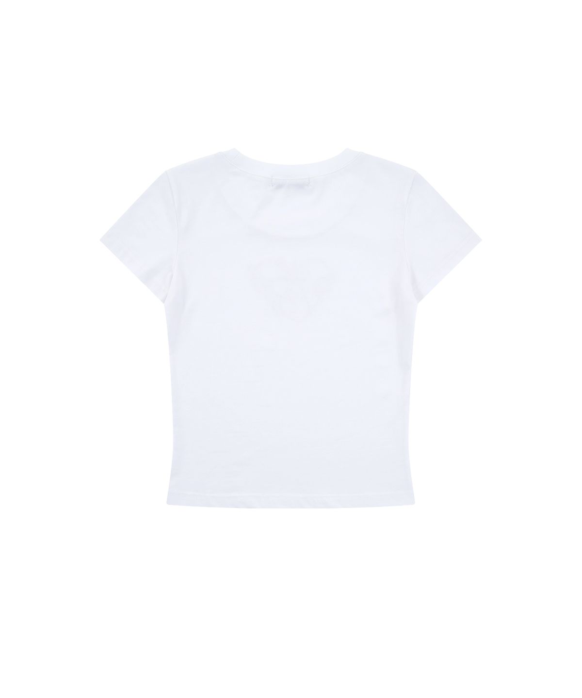카시코(KASHIKO) Flower Heart Baby Tee White
