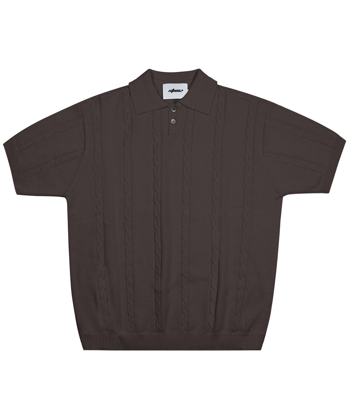 엑스톤즈(XTONZ) XTK016 대퍼딜 꽈배기 니트 (BROWN)