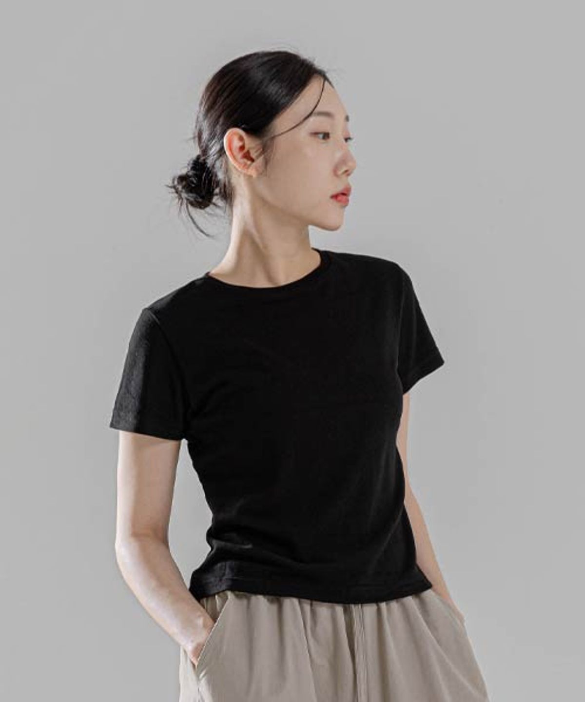 모어아웃(MOREOUT) 여성요가복 플러피 티셔츠 4TT5449