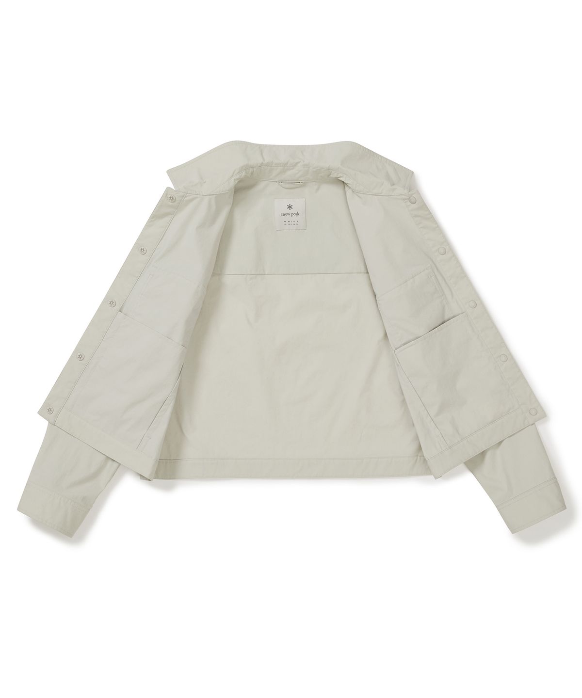 스노우피크 어패럴(SNOWPEAK APPAREL) 워크 여성 셔츠 (S25MWFSH15) Light Beige