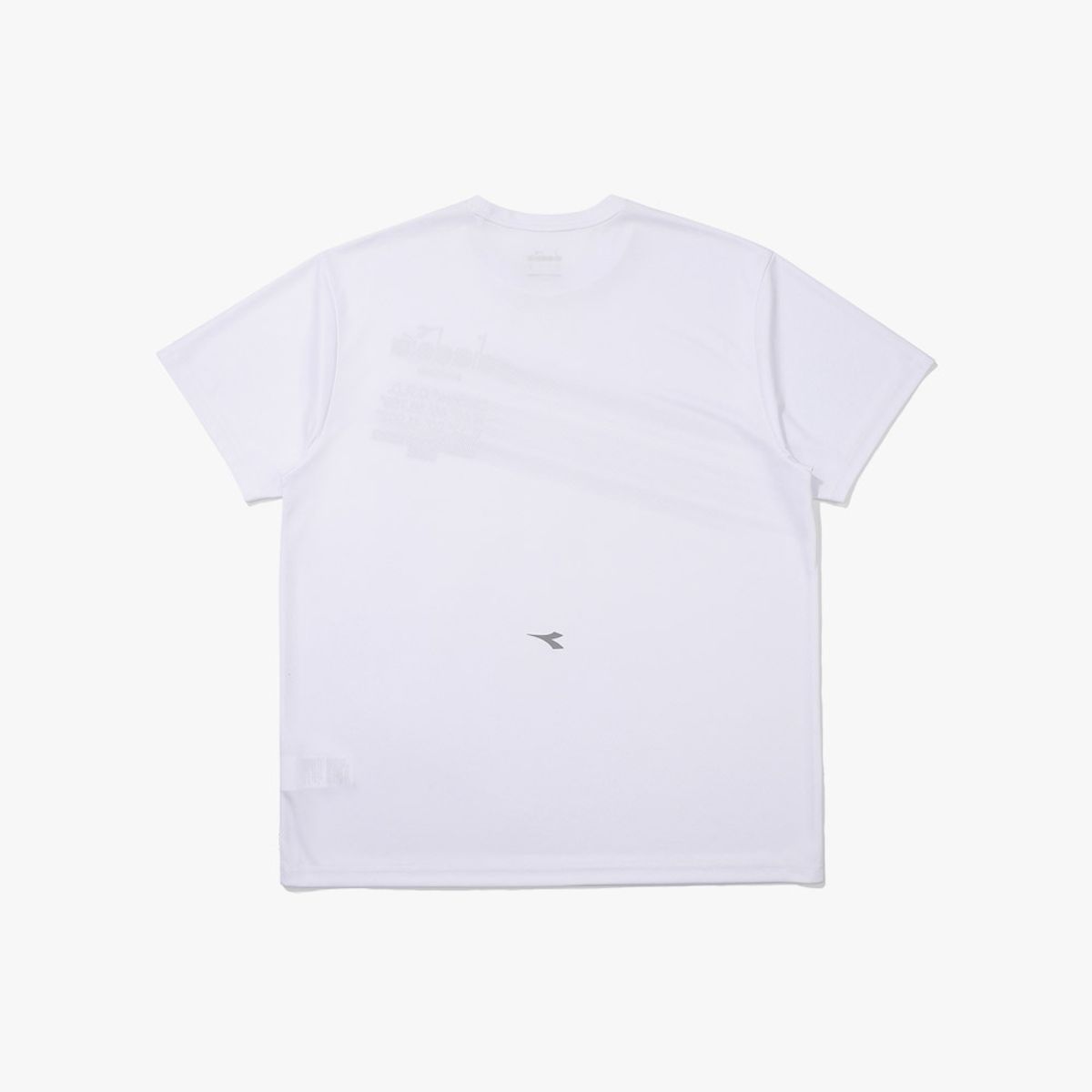 디아도라(diadora) 러닝 그래픽 메쉬 반팔 티셔츠 WHITE