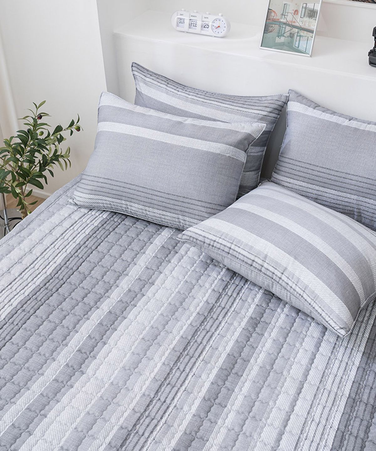 샤이닝홈(SHININGHOME) 더블리 트리스트 소프트마이크로 논슬립 침대패드 SS/Q 2size 3컬러