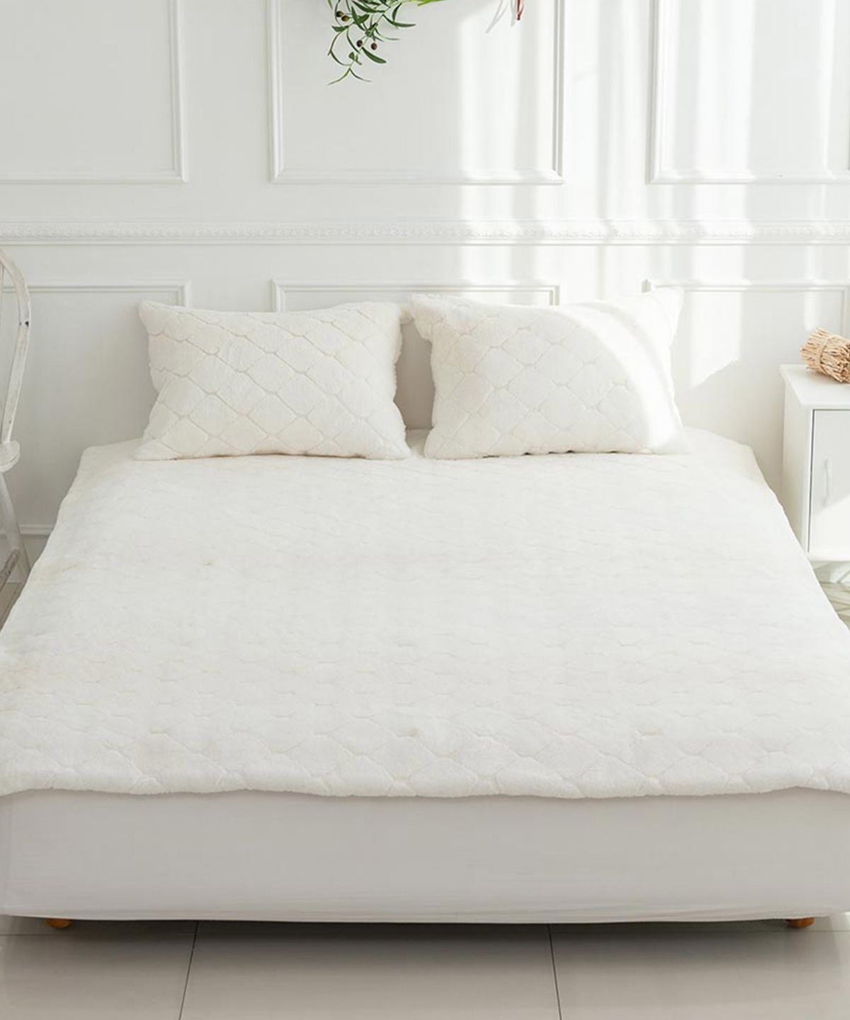 샤이닝홈(SHININGHOME) 마인 벨벳브리즈 극세사 침대패드 S/Q 2size 4컬러