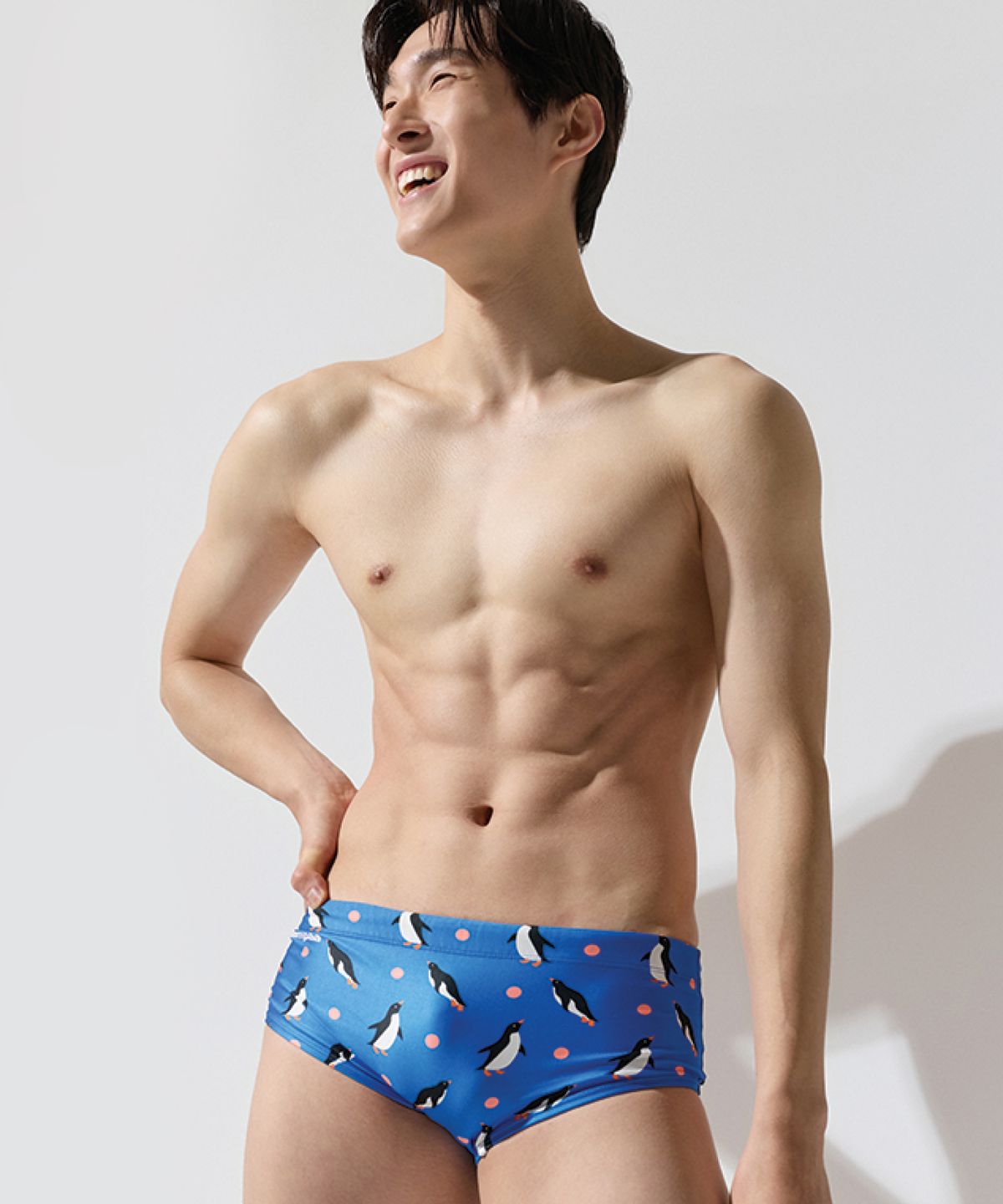 움파(OOMPAA) 펭귄 스퀘어 남성 수영복