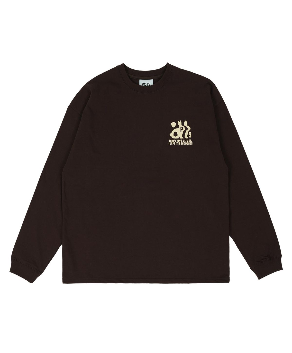 퍼츠(POTS) HARES LIVER LONG SLEEVE [BROWN]