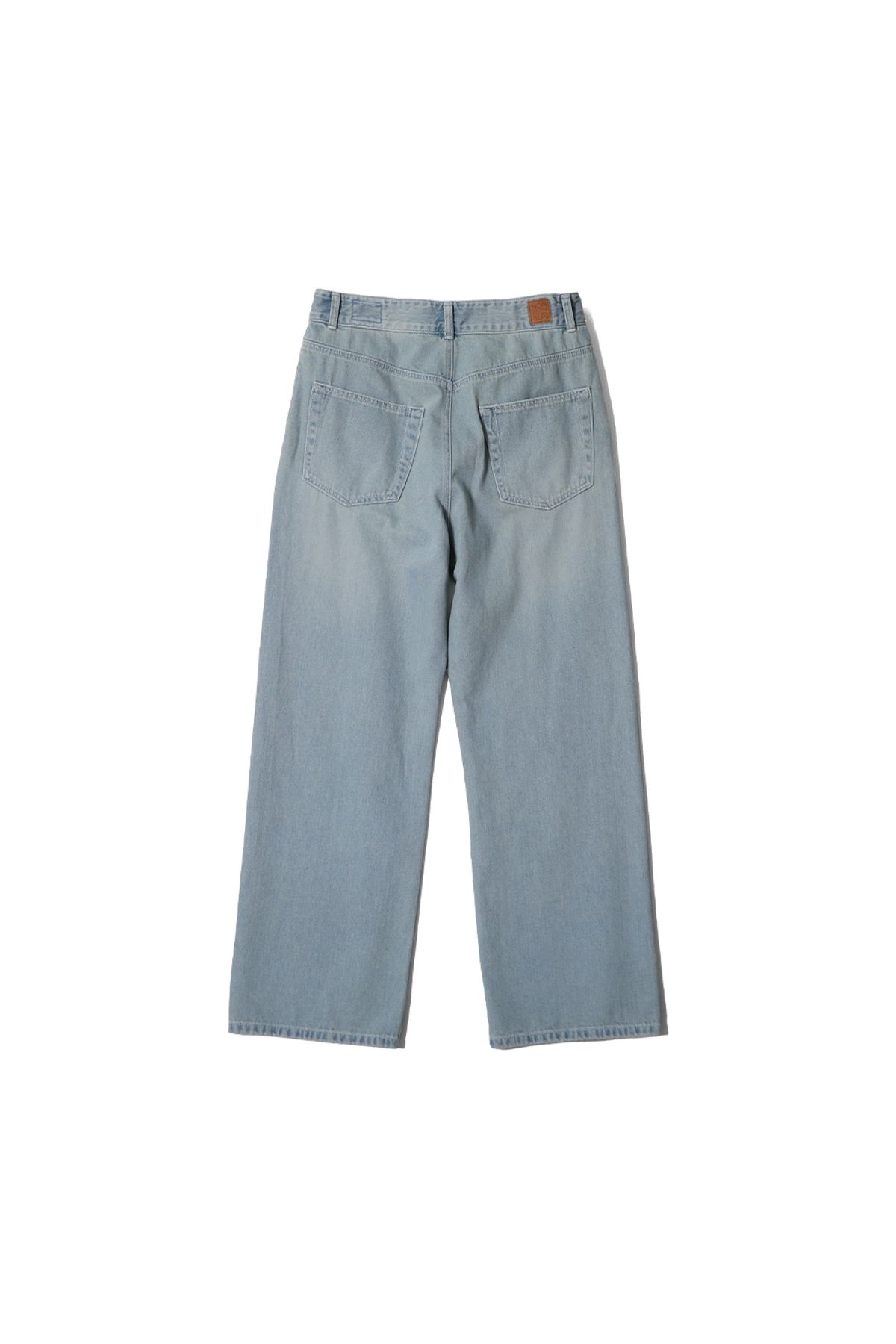 홀리선(HORLISUN) Corrigin One Tuck Denim Pants Light Blue