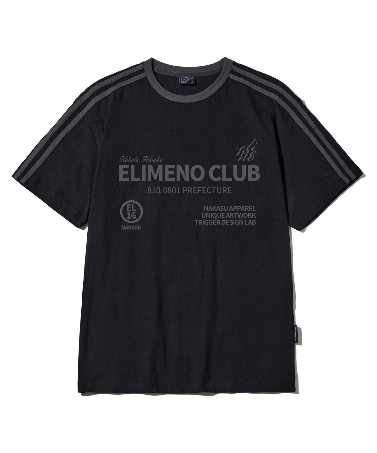 엘리메노(ELIMENO) EL 하카타 트랙 라인 반팔티셔츠 5Color