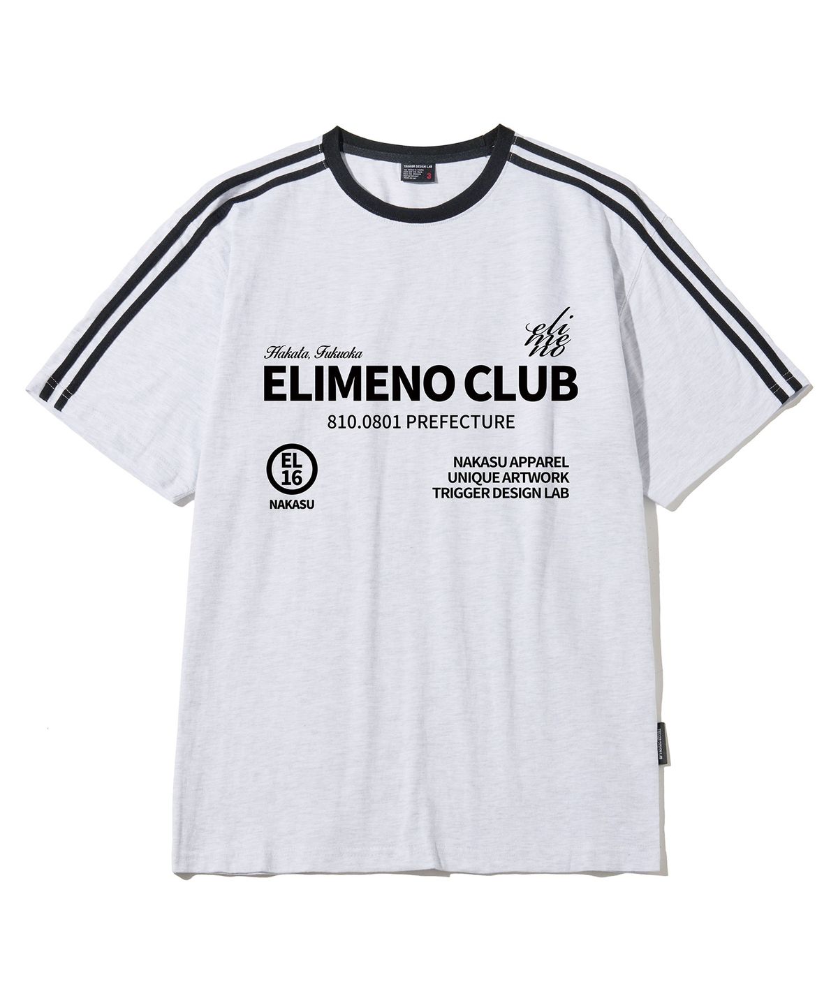 엘리메노(ELIMENO) EL 하카타 트랙 라인 반팔티셔츠 5Color