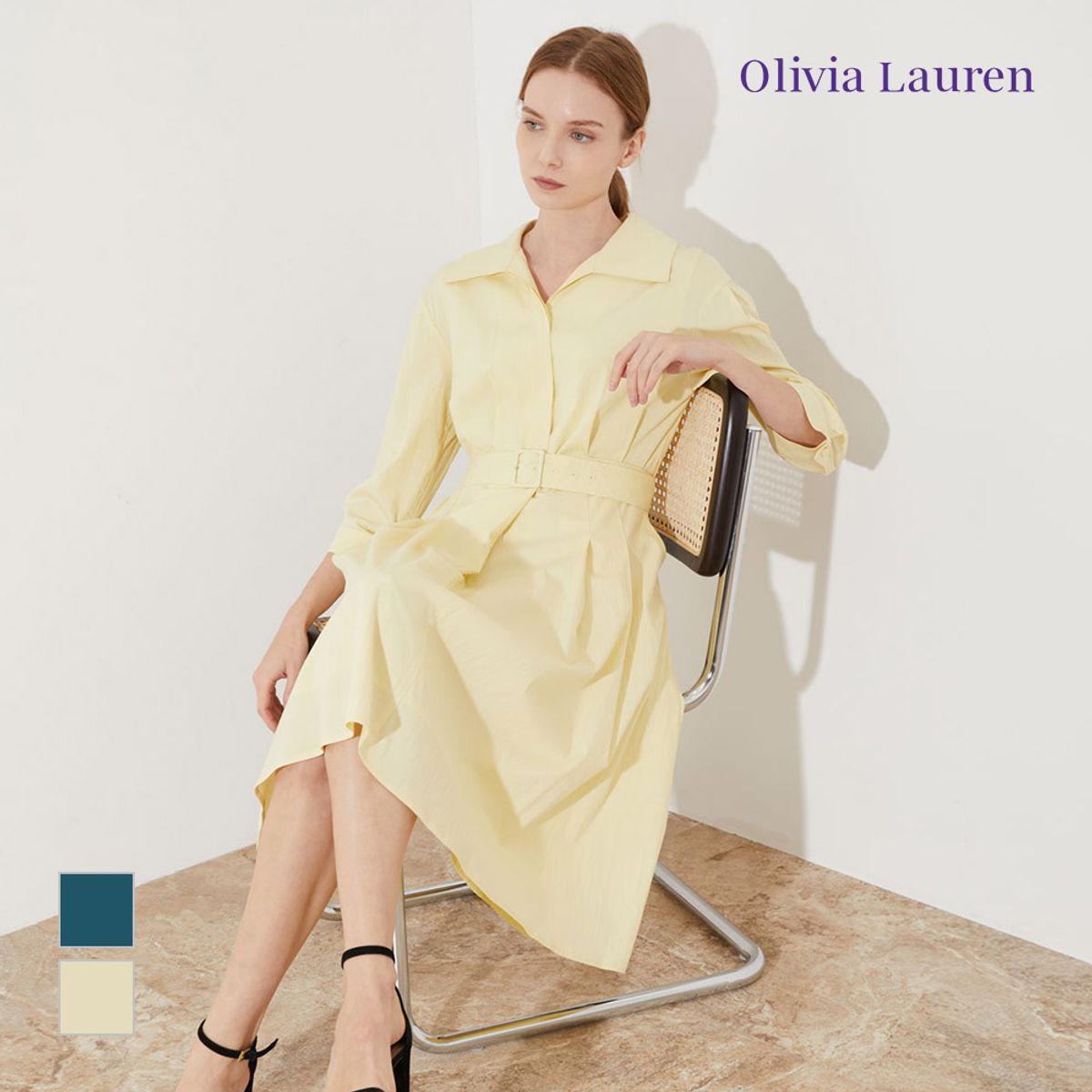 올리비아로렌(OLIVIALAUREN) 플레어 원피스_VOCOA3M3251