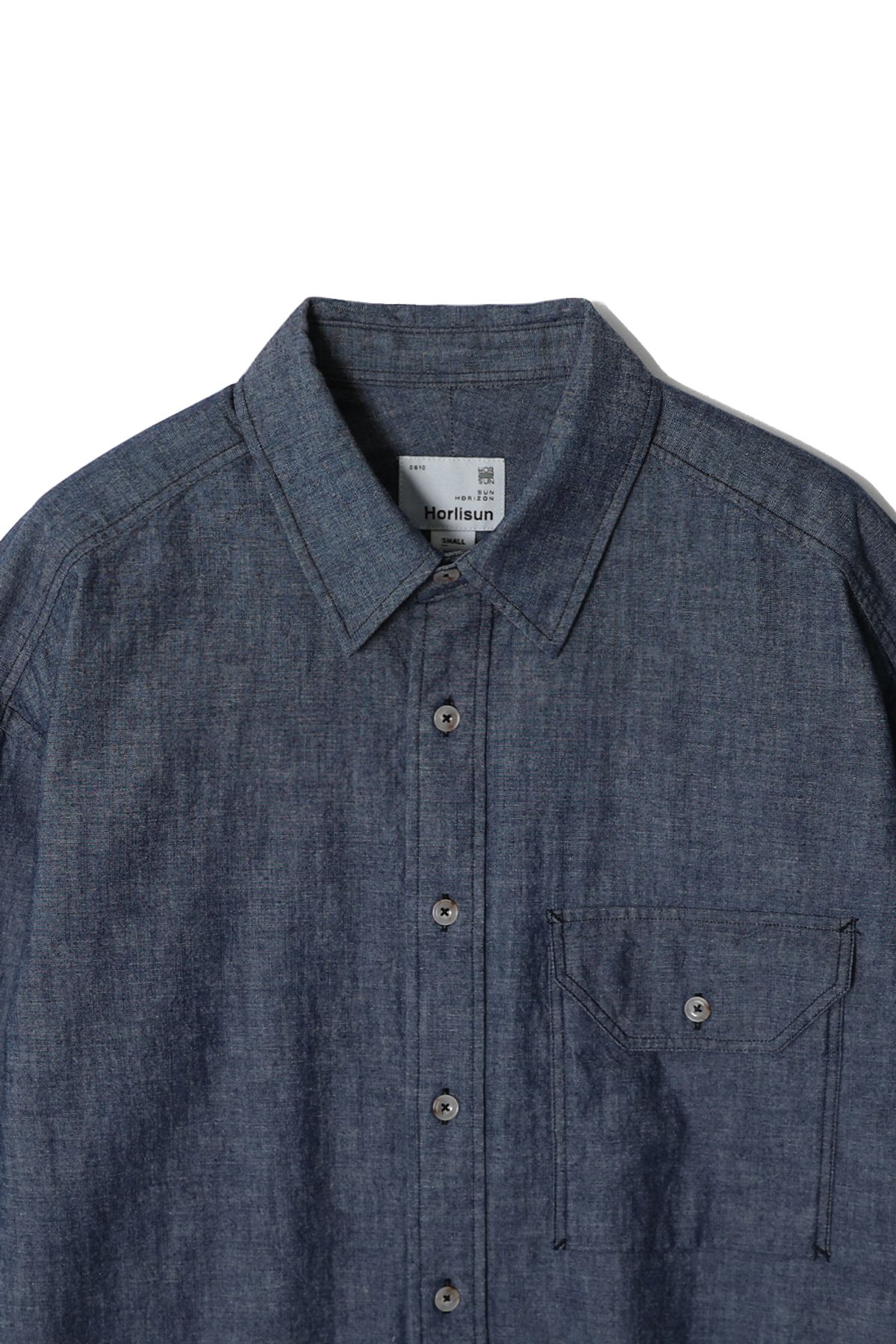 홀리선(HORLISUN) Jane Chambray Shirt Navy