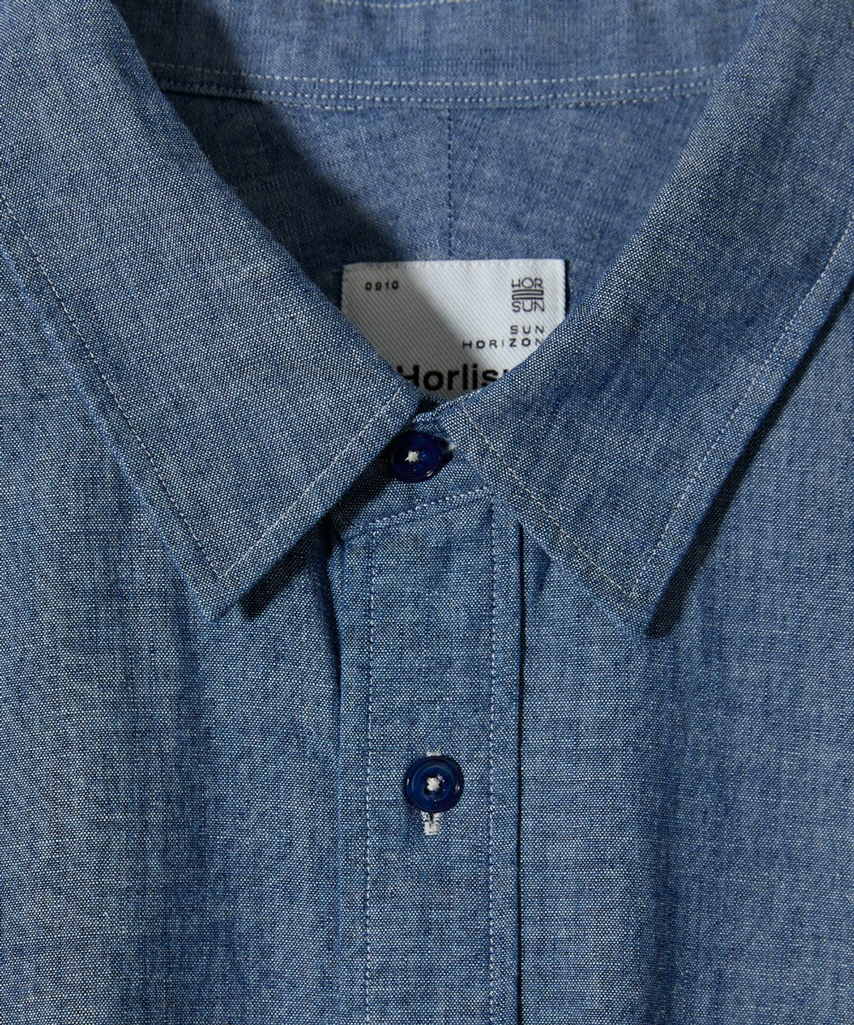 홀리선(HORLISUN) Jane Chambray Shirt Normal Navy