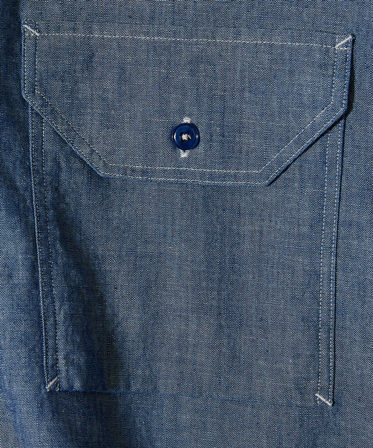 홀리선(HORLISUN) Jane Chambray Shirt Normal Navy