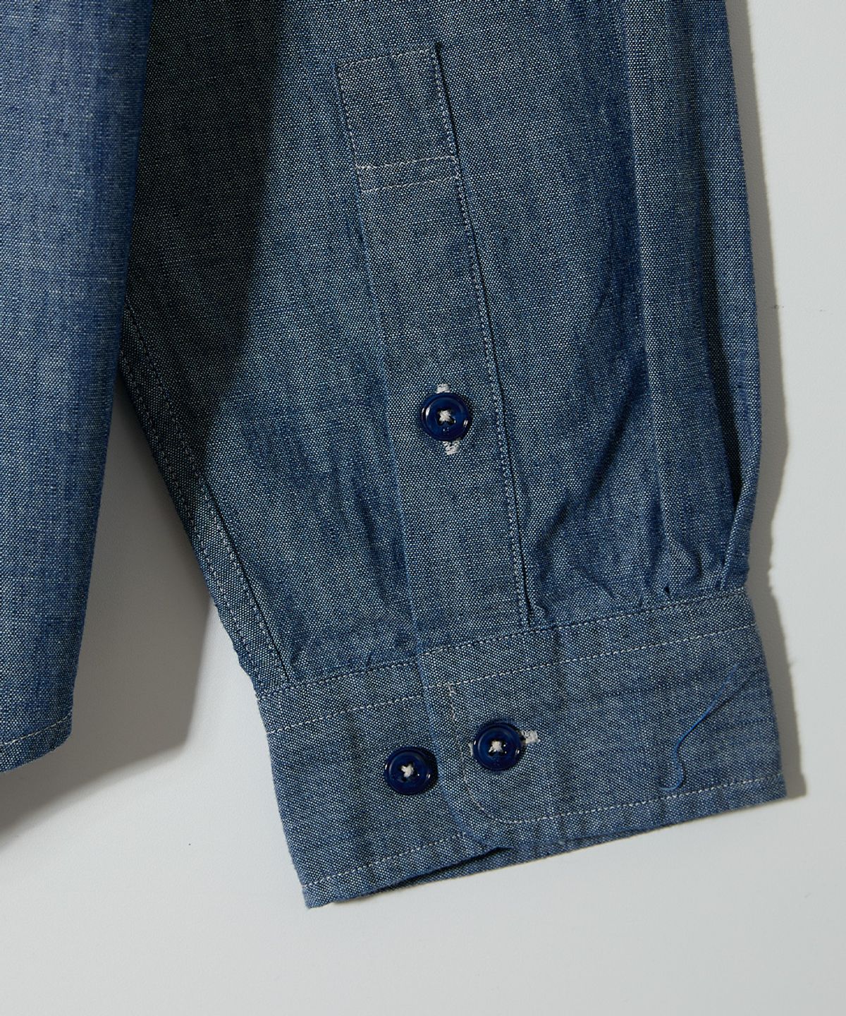 홀리선(HORLISUN) Jane Chambray Shirt Normal Navy
