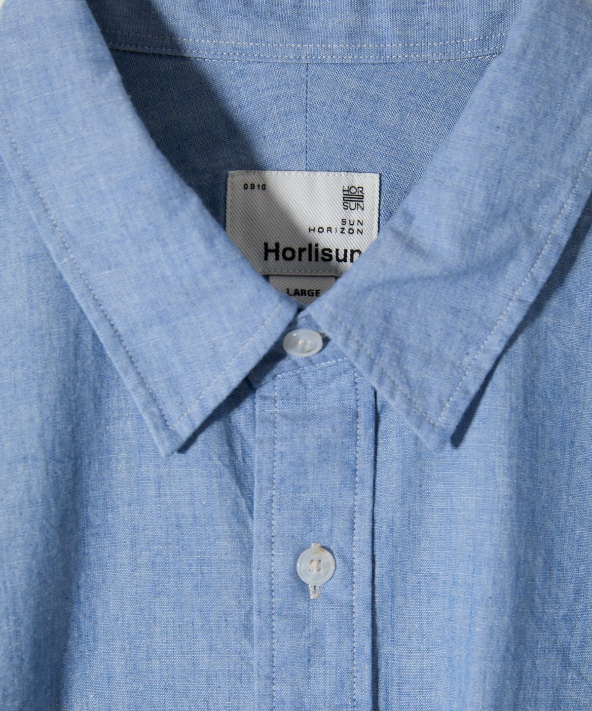 홀리선(HORLISUN) Jane Chambray Shirt Light Blue