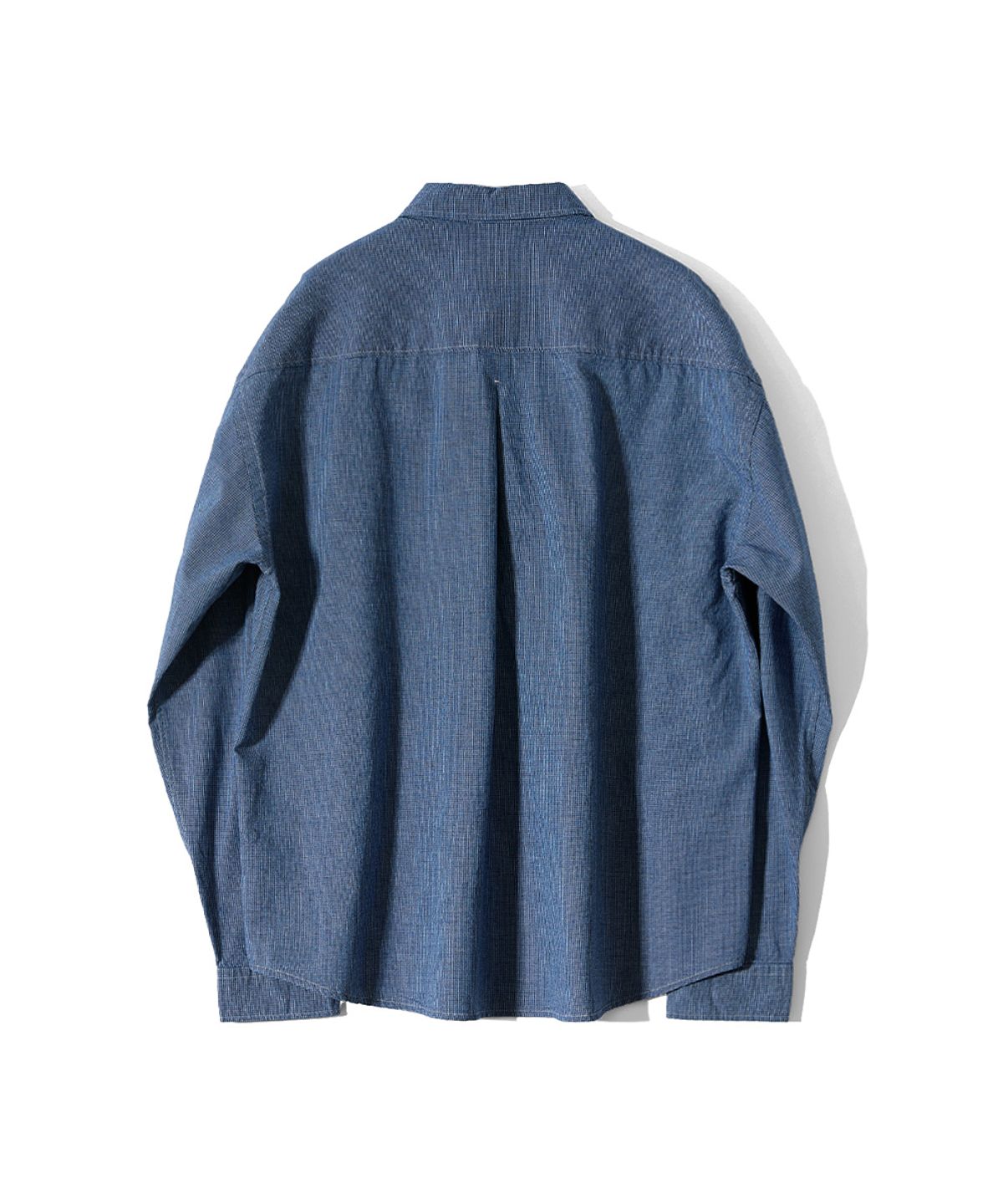 홀리선(HORLISUN) Maili Denim Check Shirt Blue