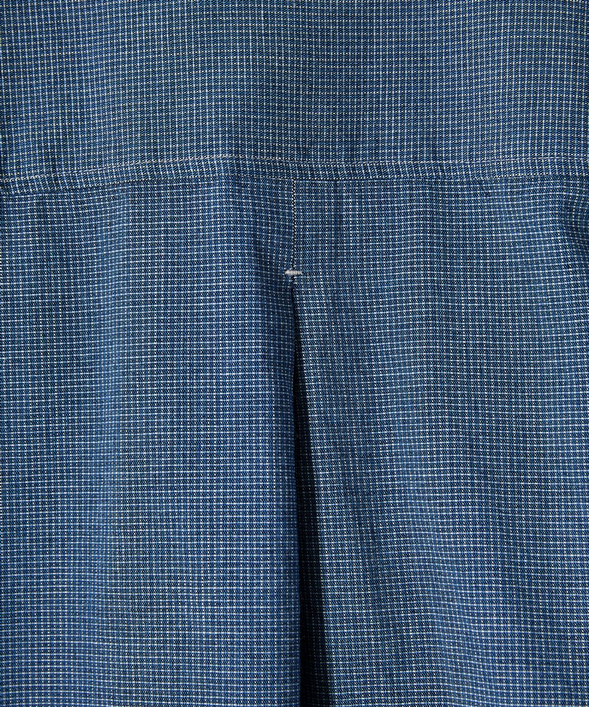 홀리선(HORLISUN) Maili Denim Check Shirt Blue