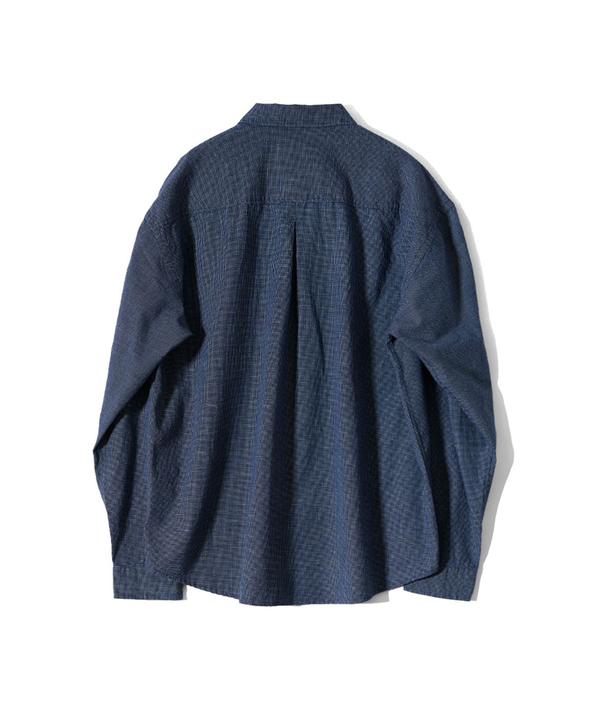 홀리선(HORLISUN) Maili Denim Check Shirt Navy