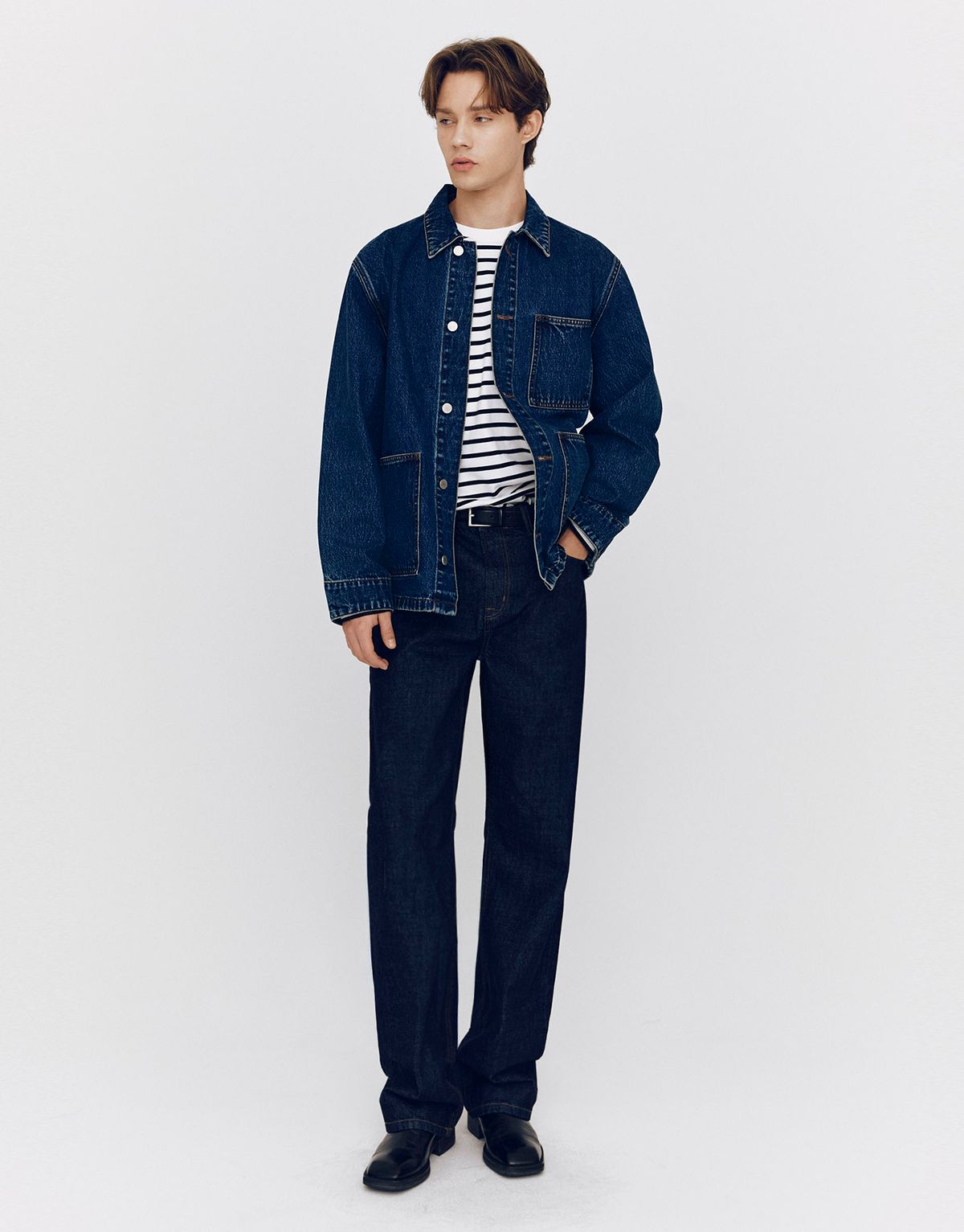 지오다노(GIORDANO) 데님 포켓 자켓 075510 [indigo]