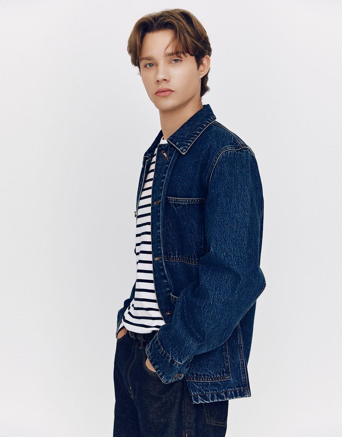 지오다노(GIORDANO) 데님 포켓 자켓 075510 [indigo]