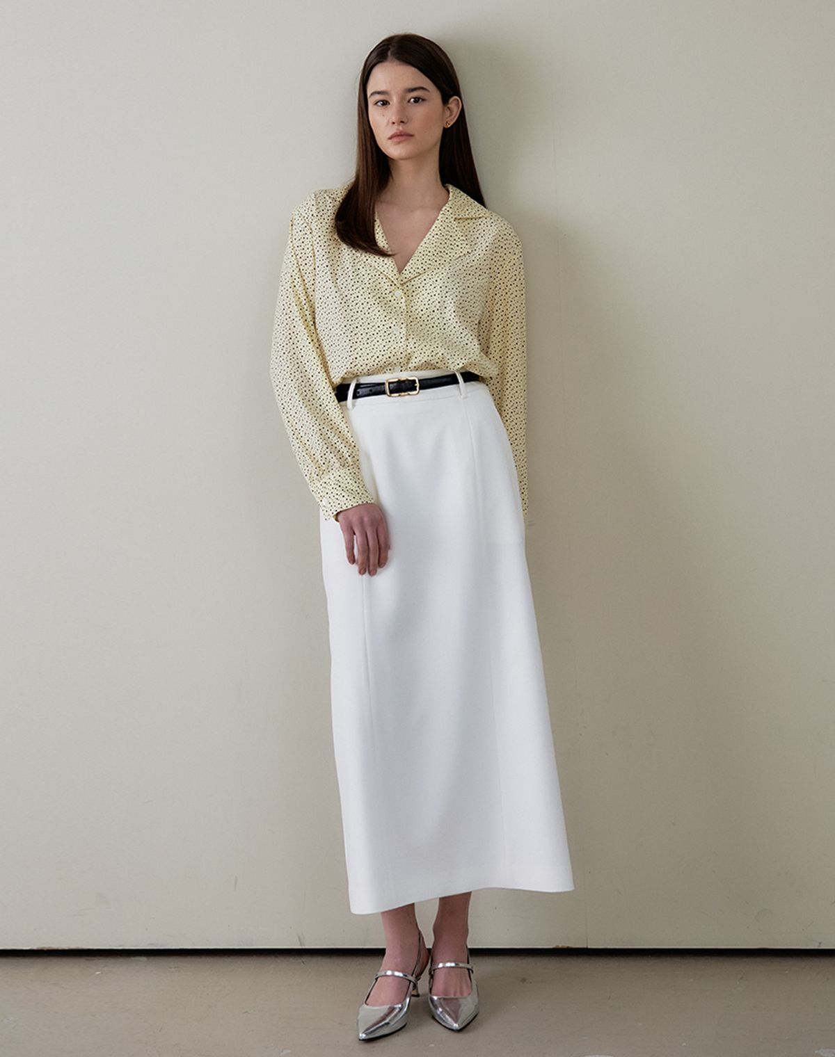 지에마르(GIEMAR) DOT BLOUSE YELLOW 도트 블라우스 옐로우