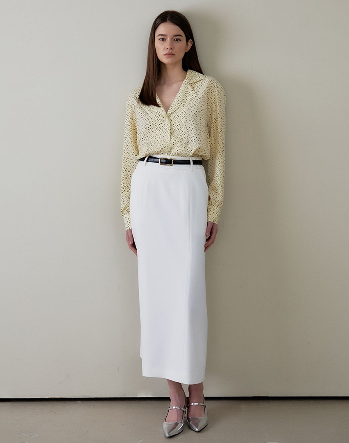 지에마르(GIEMAR) DOT BLOUSE YELLOW 도트 블라우스 옐로우
