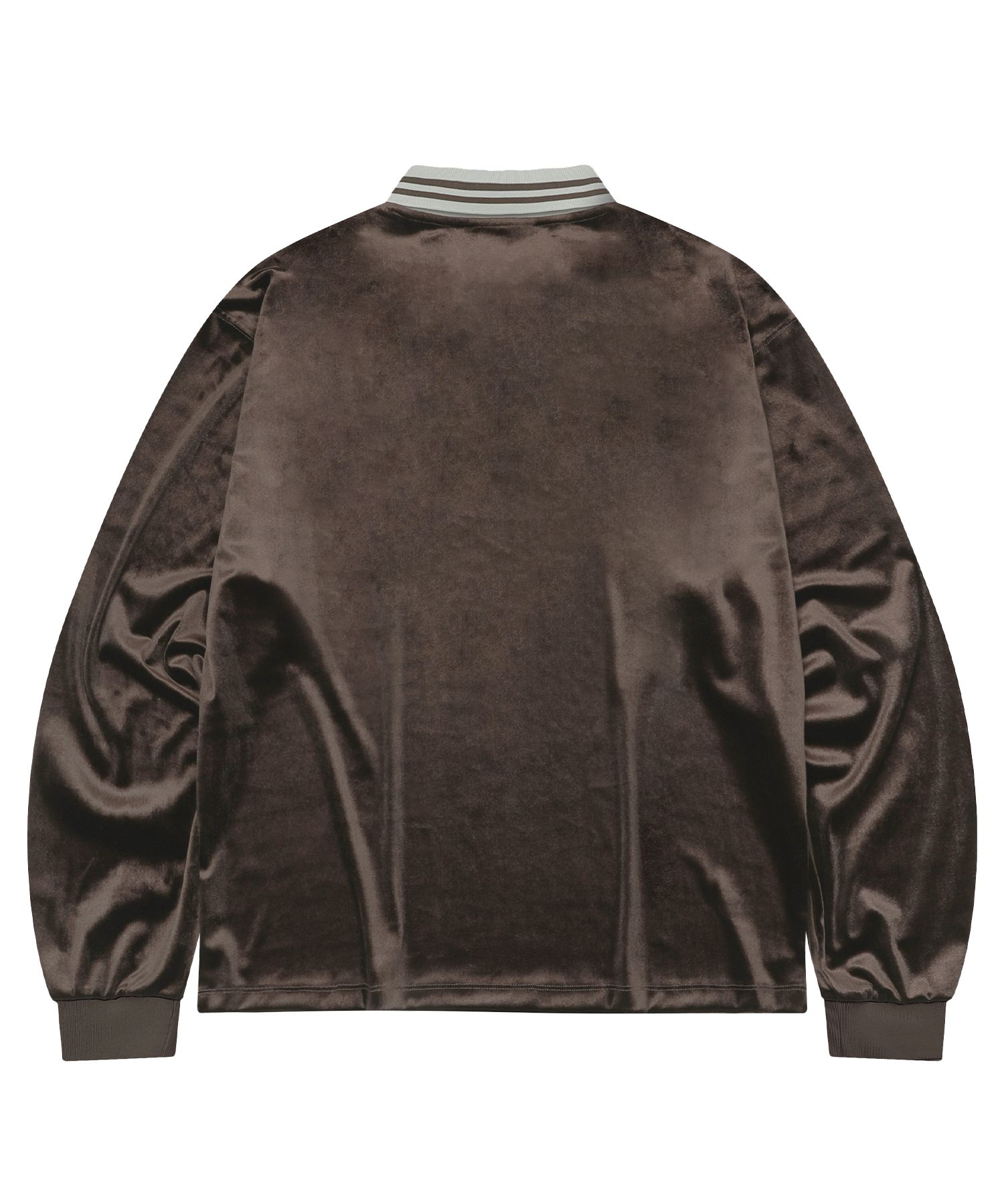 Tシャツ・カットソー [FILLUMINATE] Velour collar long sleeve MUSINSA | FILLUMINATE Velour Collar Long Sleeve-Brown