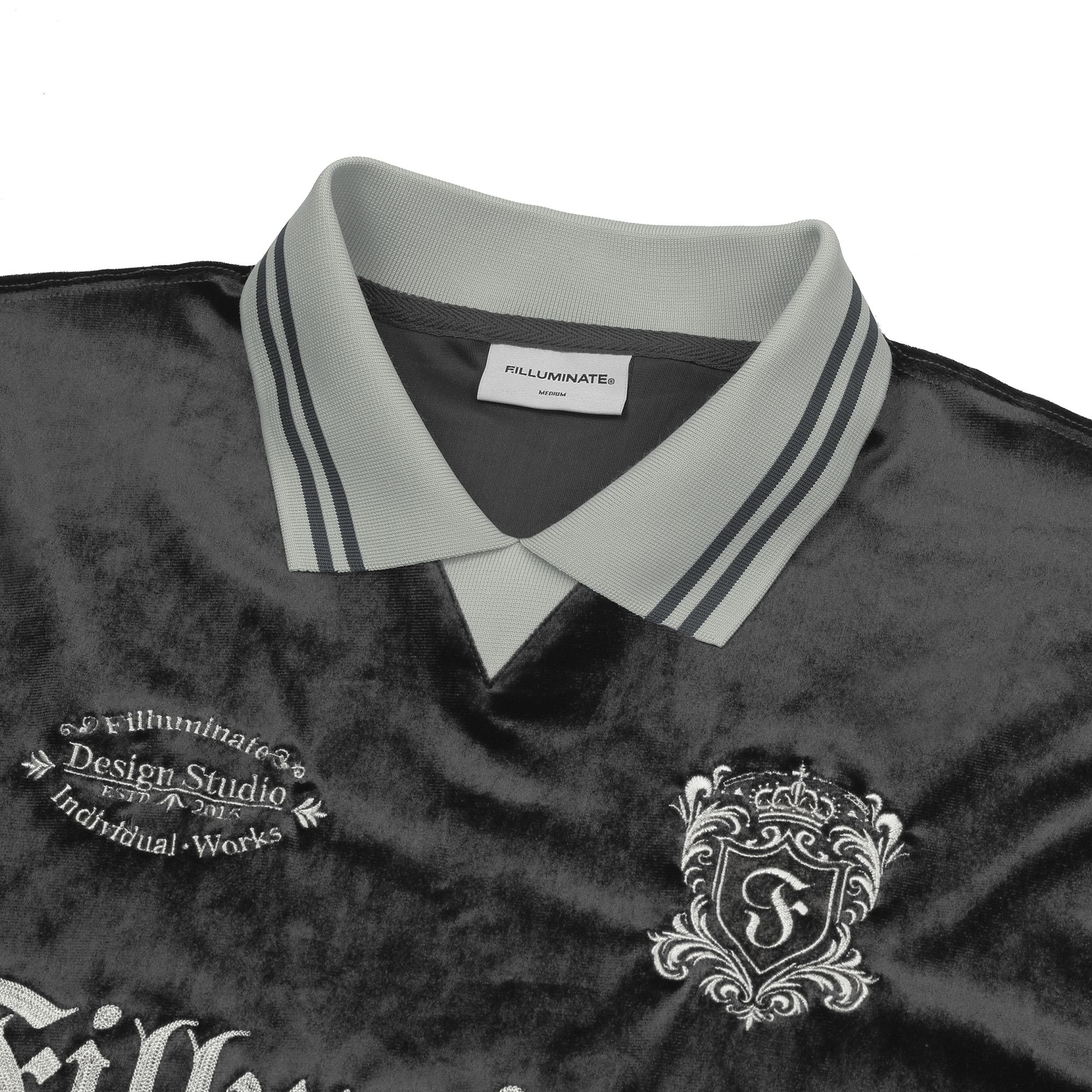 Tシャツ・カットソー [FILLUMINATE] Velour collar long sleeve MUSINSA | FILLUMINATE Velour Collar Long Sleeve-Black