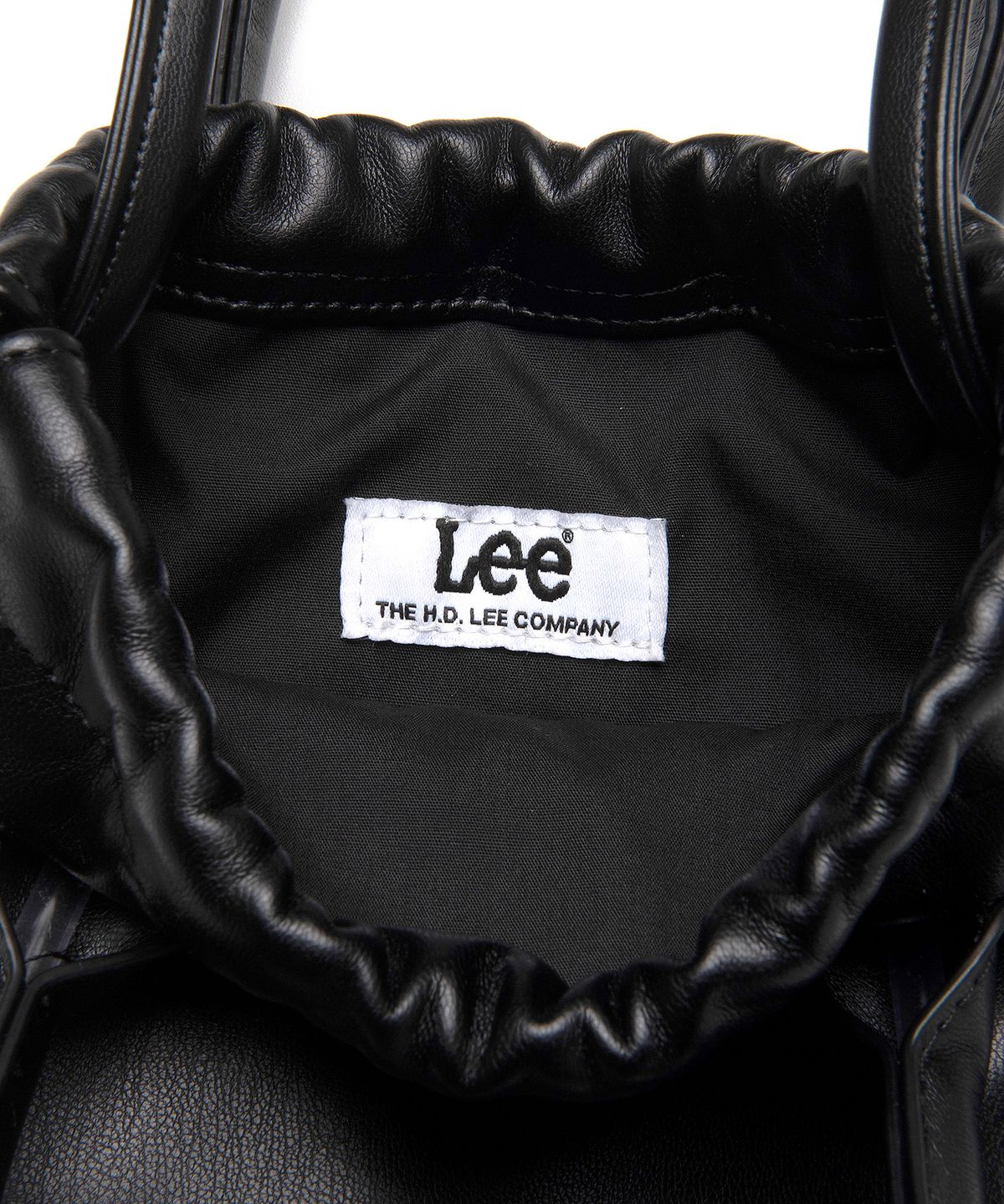 리(LEE) 신세틱 레더 미니 파우치백 블랙