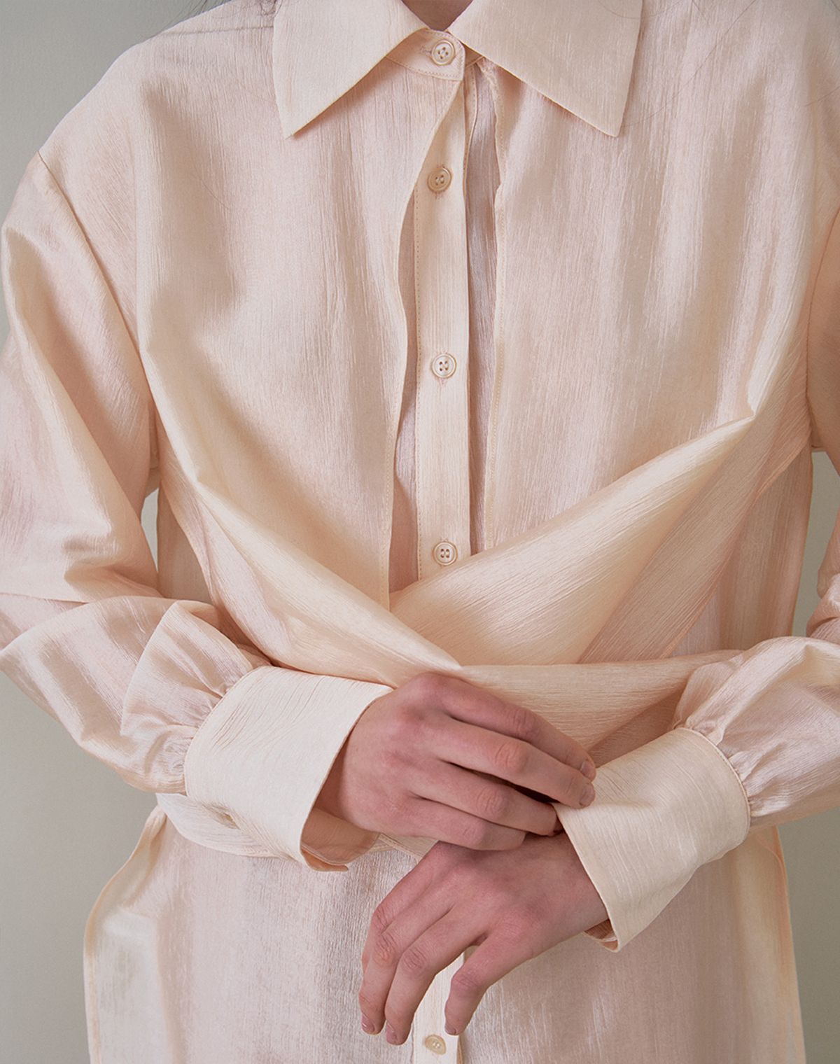 지에마르(GIEMAR) X BLOUSE PEACH 엑스 블라우스 피치