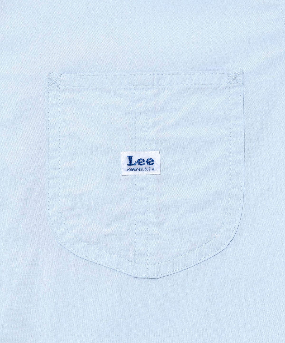 리(LEE) 우먼 오버핏 셔츠 미디 원피스 라이트블루