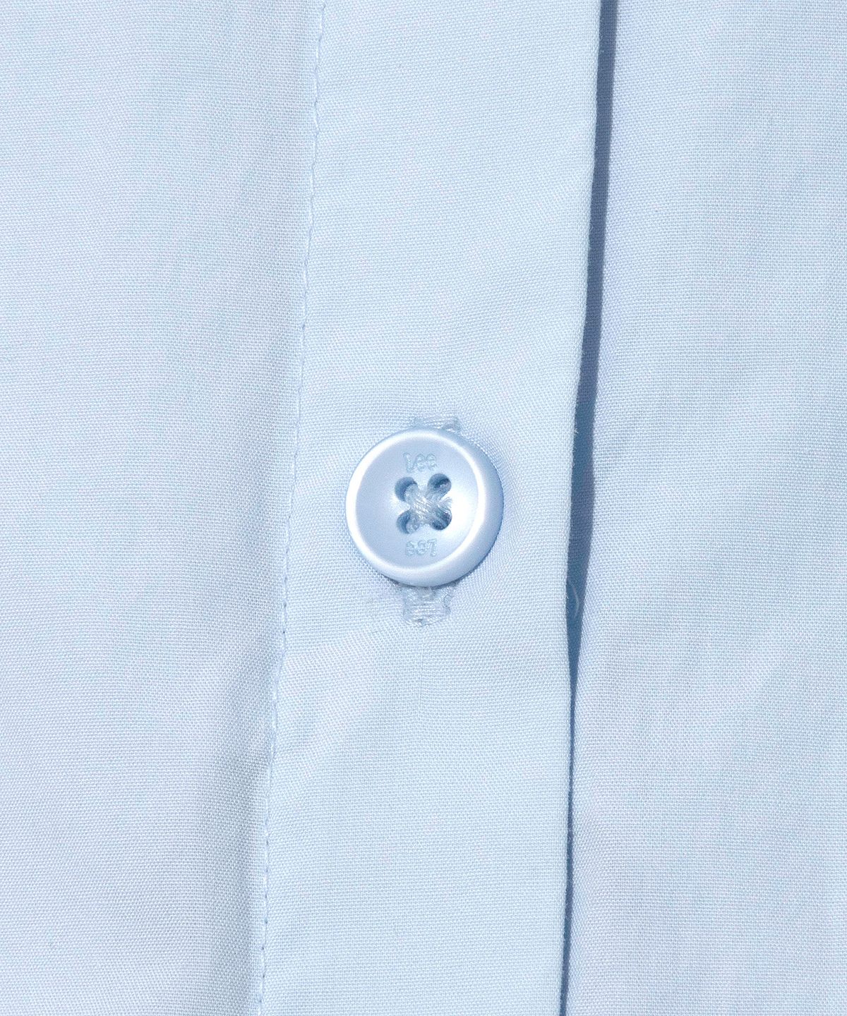 리(LEE) 우먼 오버핏 셔츠 미디 원피스 라이트블루