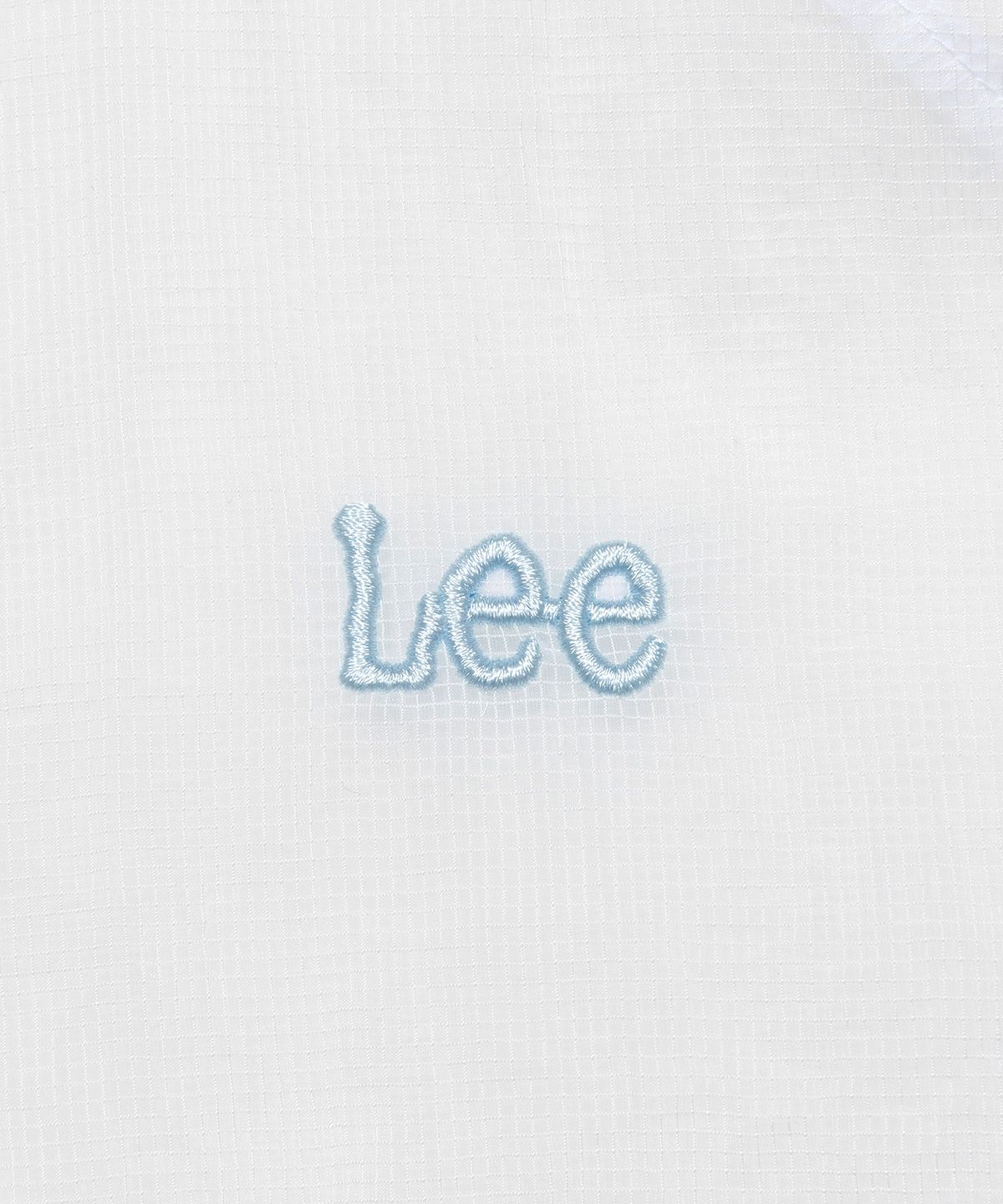리(LEE) 우먼 나일론 반팔 후드 윈드브레이커 화이트