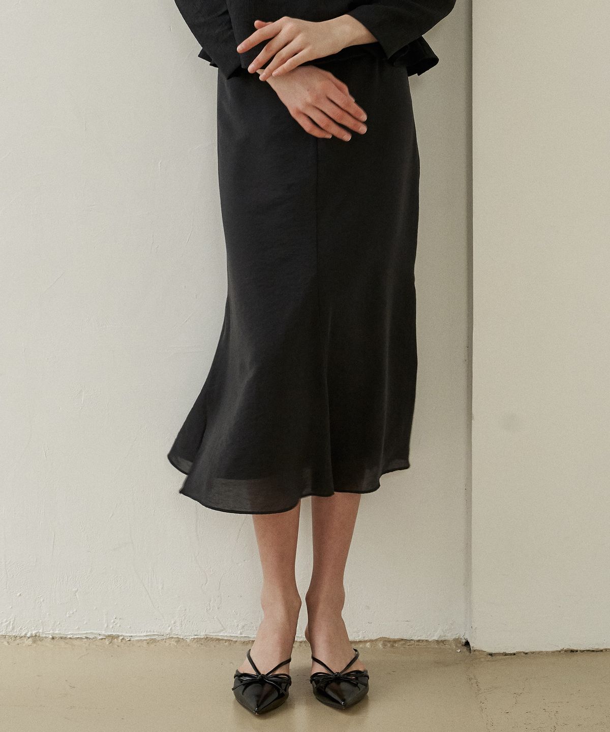 플로브(FLOVE) SHEER MERMAID SKIRT(BK)
