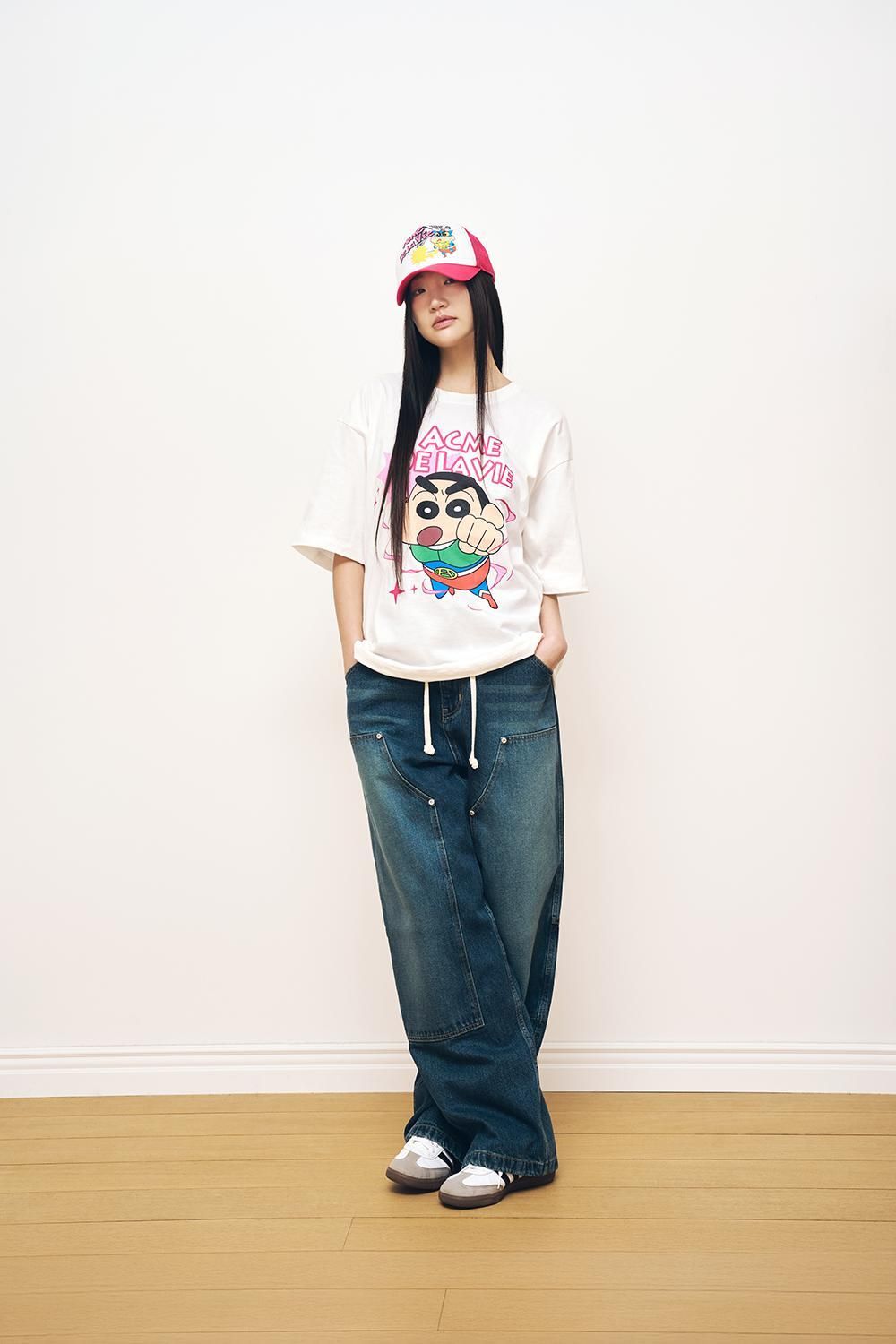 [ADLV] ACTION KAMEN SHINCHAN SHORT SLEEVE T-SHIRT /追跡付 MUSINSA | acmé de la vie ACTION KAMEN SHINCHAN SHORT SLEEVE