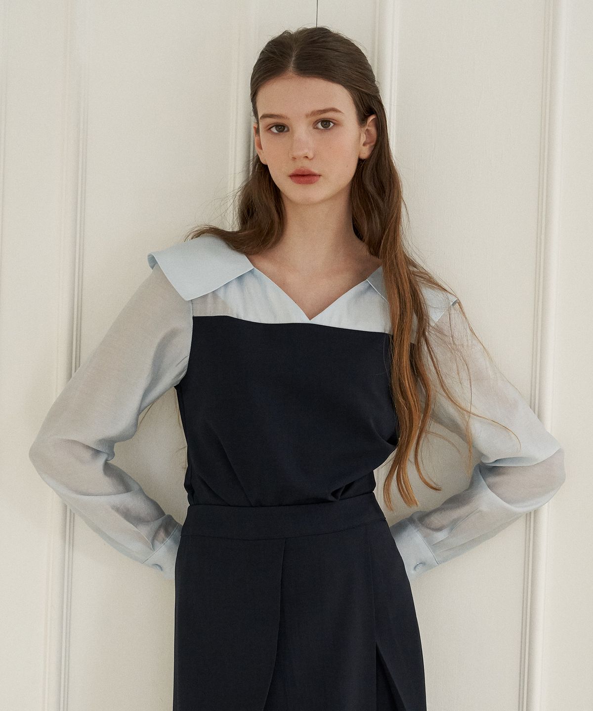 플로브(FLOVE) SOFT DRAPING BLOUSE(NA)