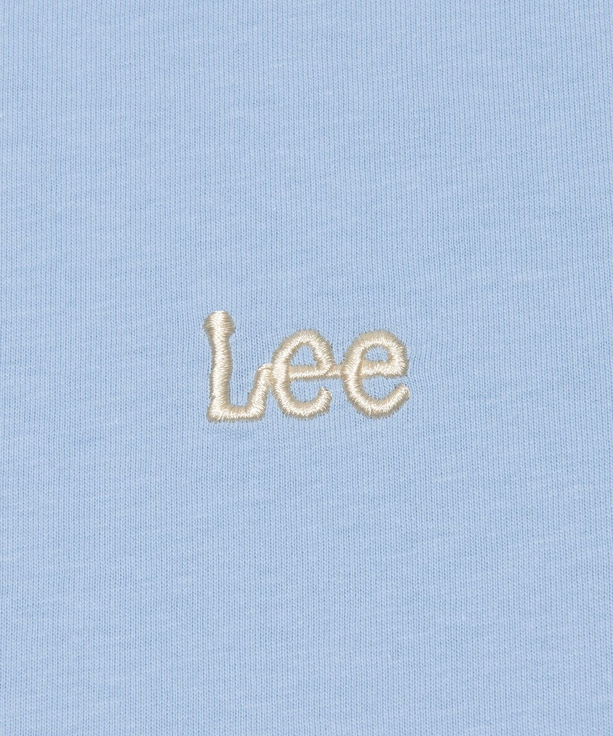 리(LEE) 우먼 스몰 트위치 로고 링거 티셔츠 라이트블루