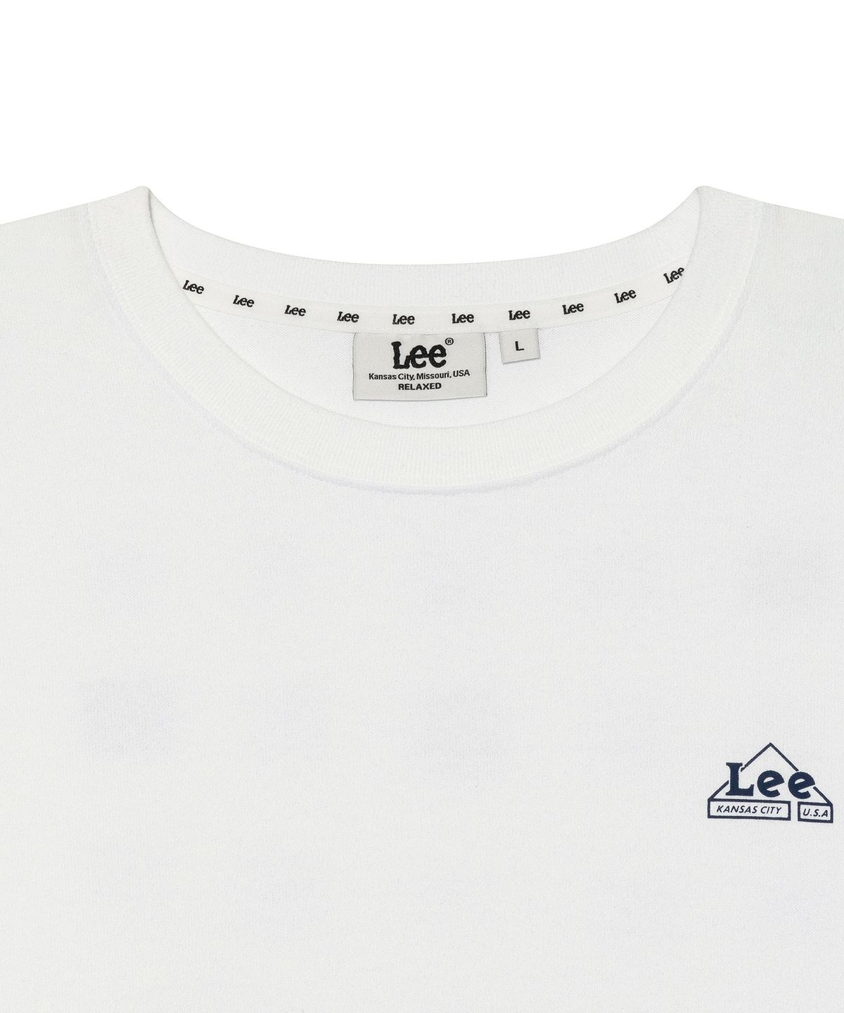 리(LEE) 리 빈티지 라벨 티셔츠 화이트