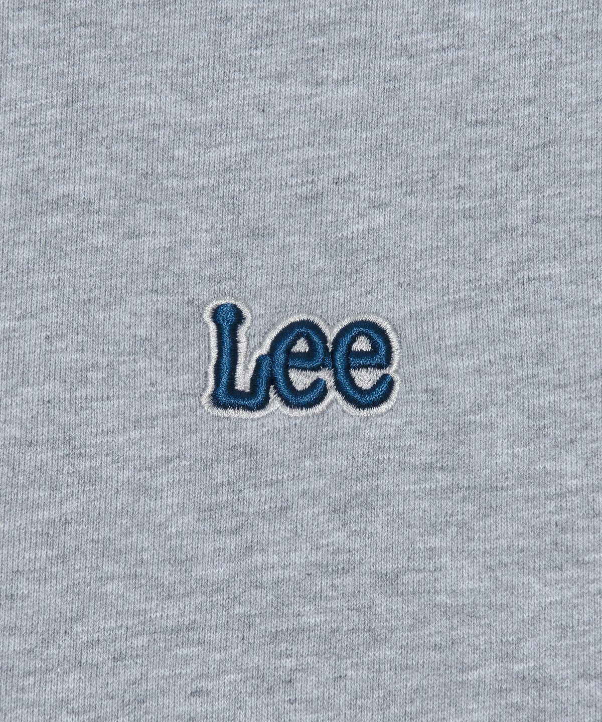 리(LEE) 스몰 트위치 로고 반팔 맨투맨 그레이