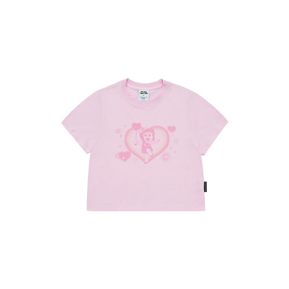 ADLV ♥ HEART MOE-P CROP SHORT SLEEVE T-SHIRT MUSINSA | acmé de la vie HEART MOE-P CROP SHORT SLEEVE T-SHIRT