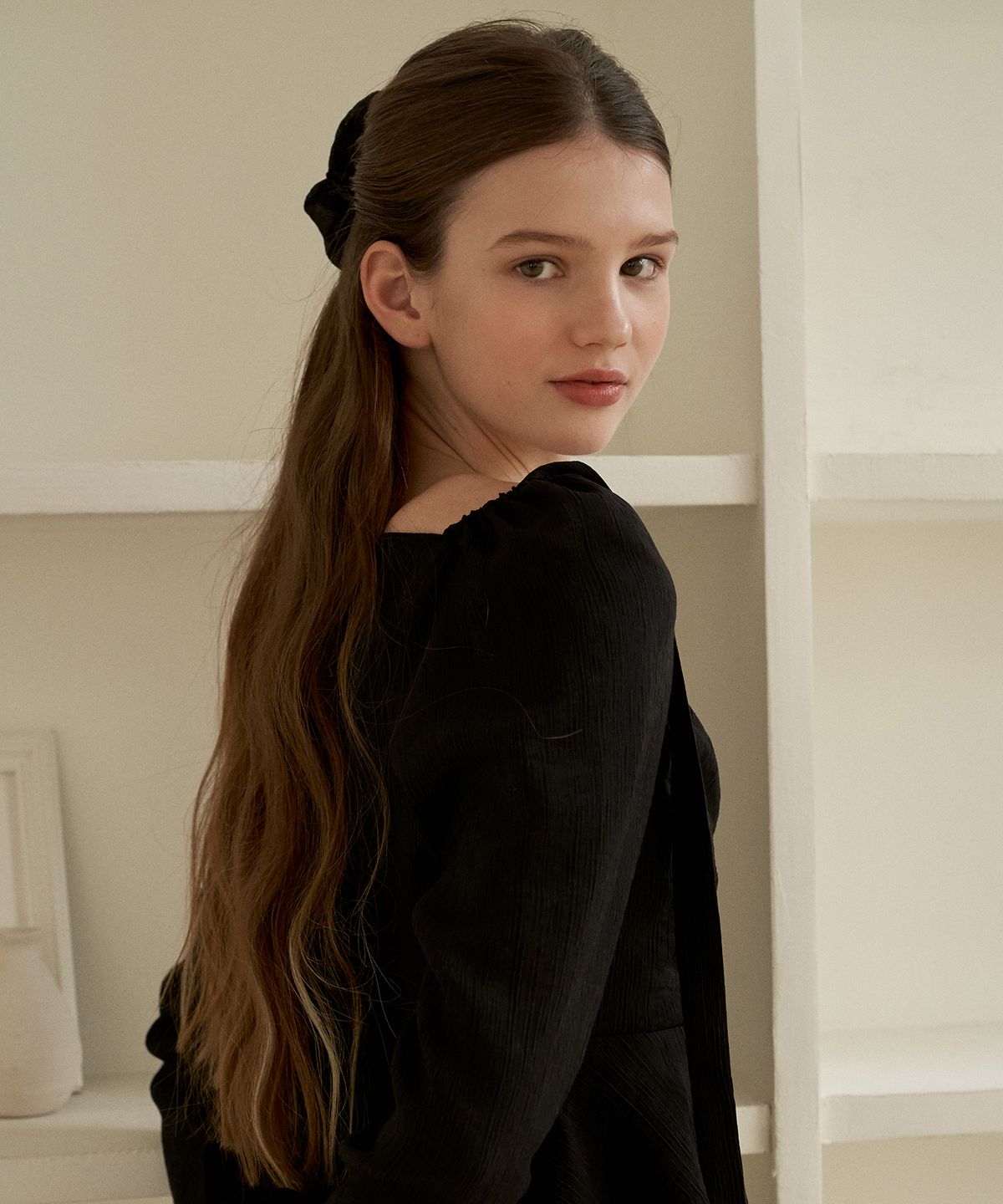 플로브(FLOVE) POEMING SCRUNCHIE(BK)
