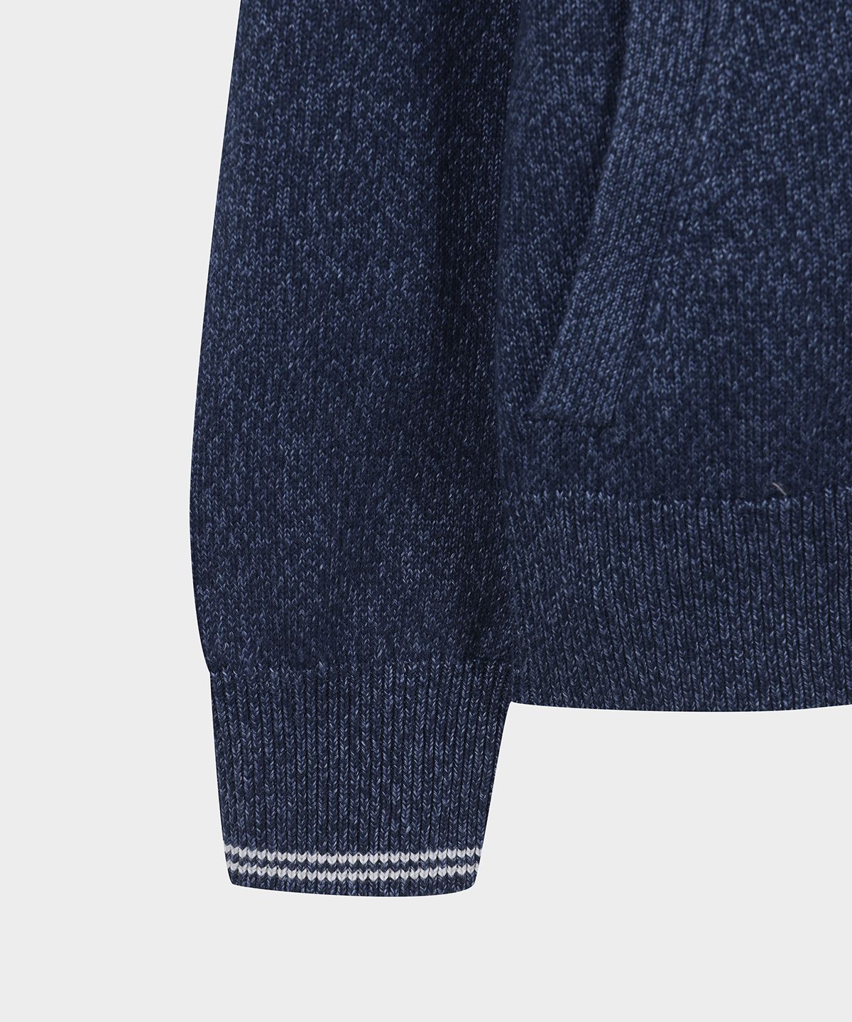 브룩스 브라더스(BROOKS BROTHERS) 린넨 코튼 버튼 모크넥 가디건 (네이비) (BBWCMF9010QFS)