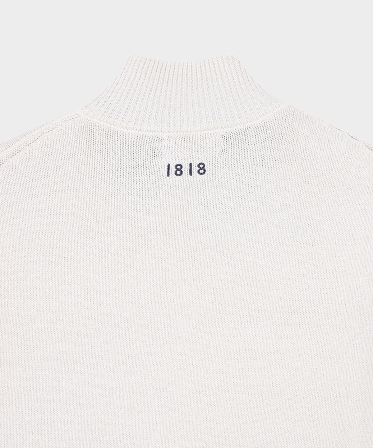 브룩스 브라더스(BROOKS BROTHERS) 린넨 코튼 버튼 모크넥 가디건 (아이보리) (BBWCMF9009BFS)