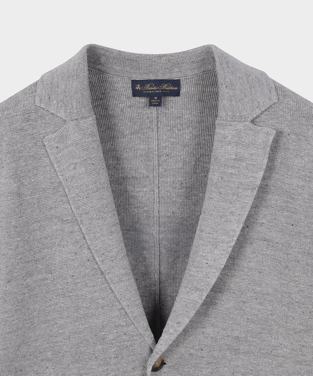 브룩스 브라더스(BROOKS BROTHERS) 린넨 블레이저 스웨터 (그레이) (BBWCMM8846WFS)