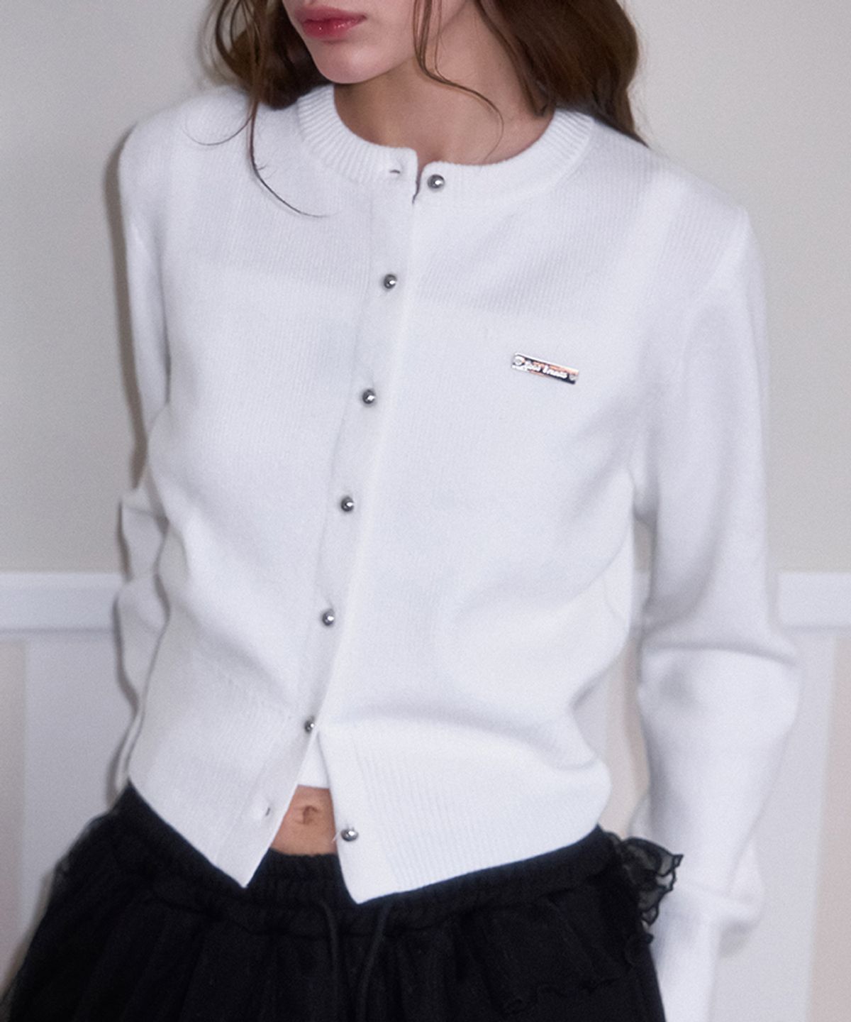 로제프란츠(ROSEFRANTZ) Nickel Round Cardigan [Ivory]