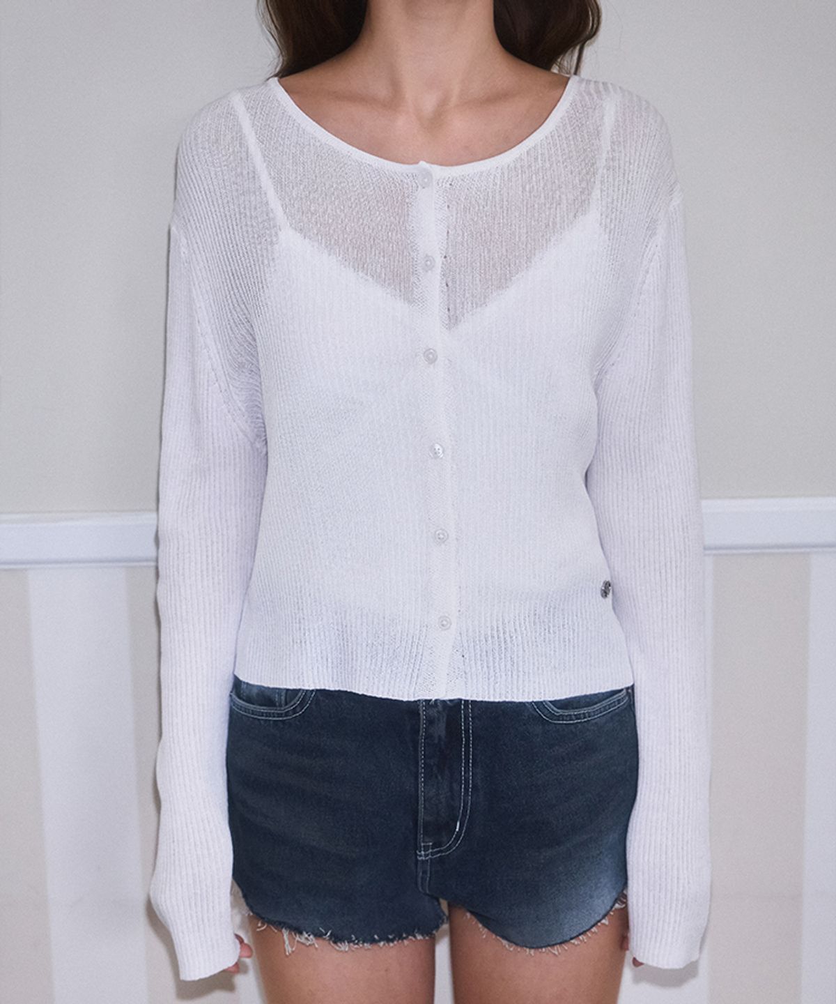 로제프란츠(ROSEFRANTZ) Linen Knit Cardigan [Ivory]